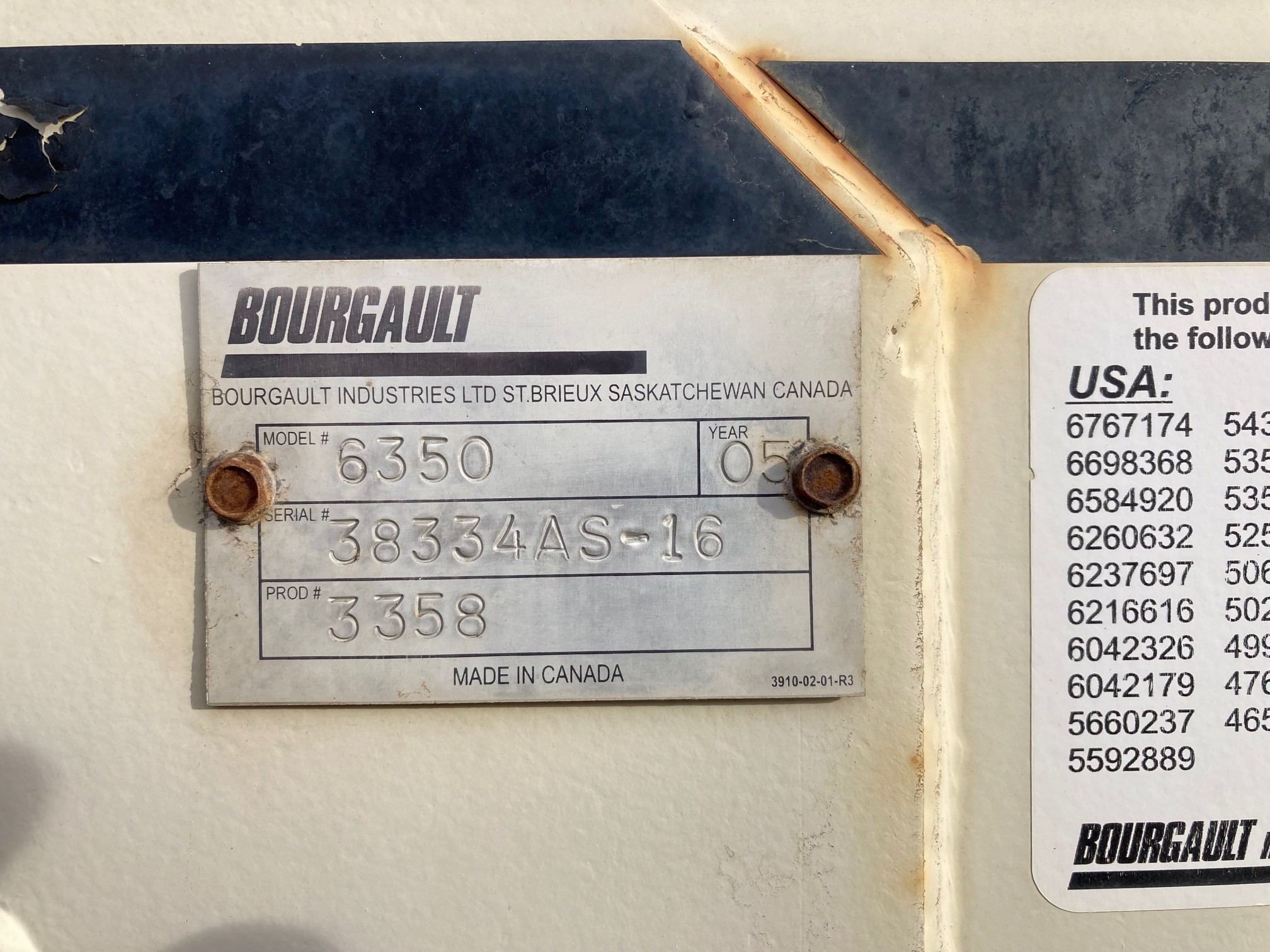 2005 Bourgault 6350 Air Tank/Cart