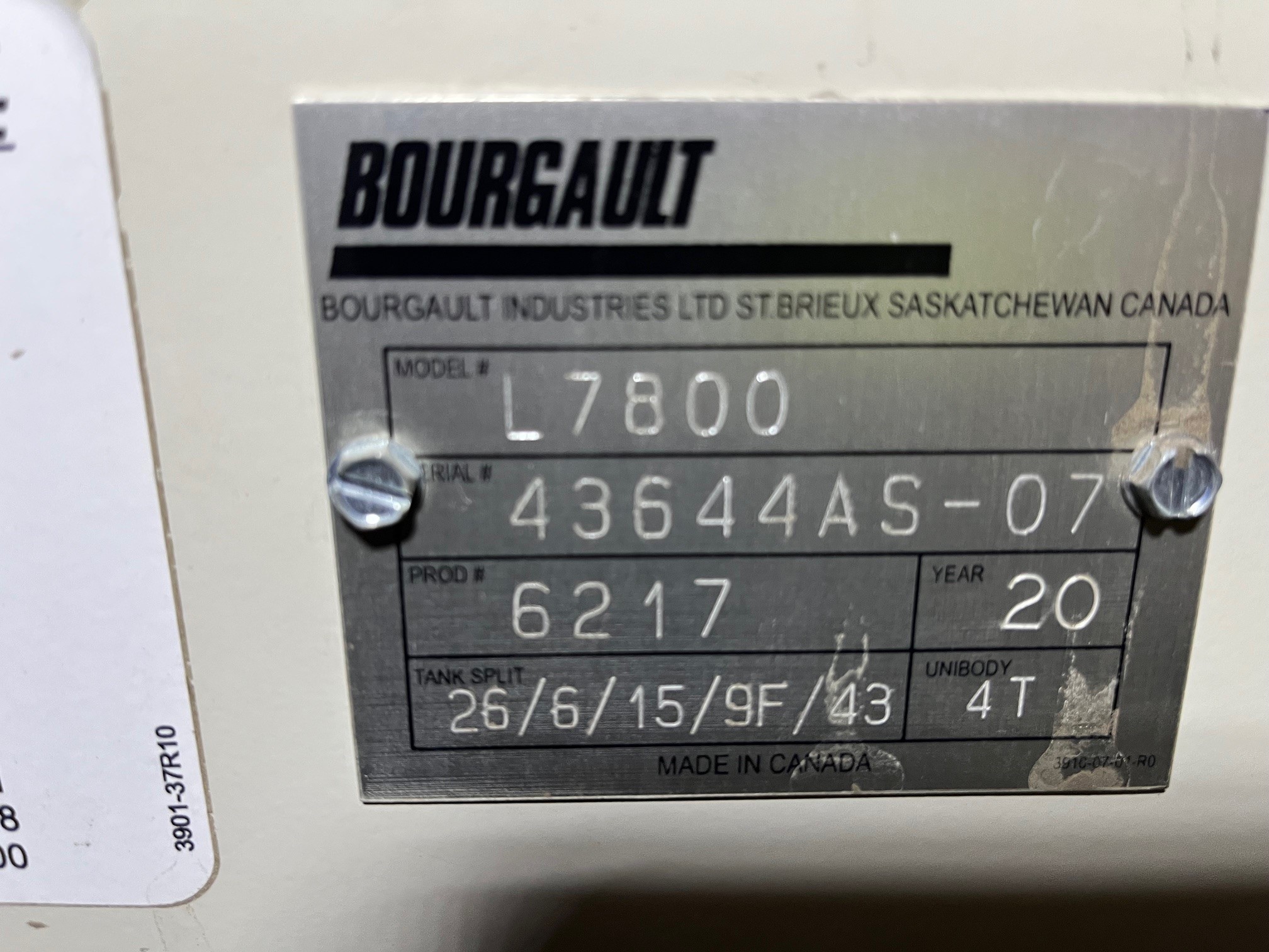 2020 Bourgault L7800 Air Tank/Cart