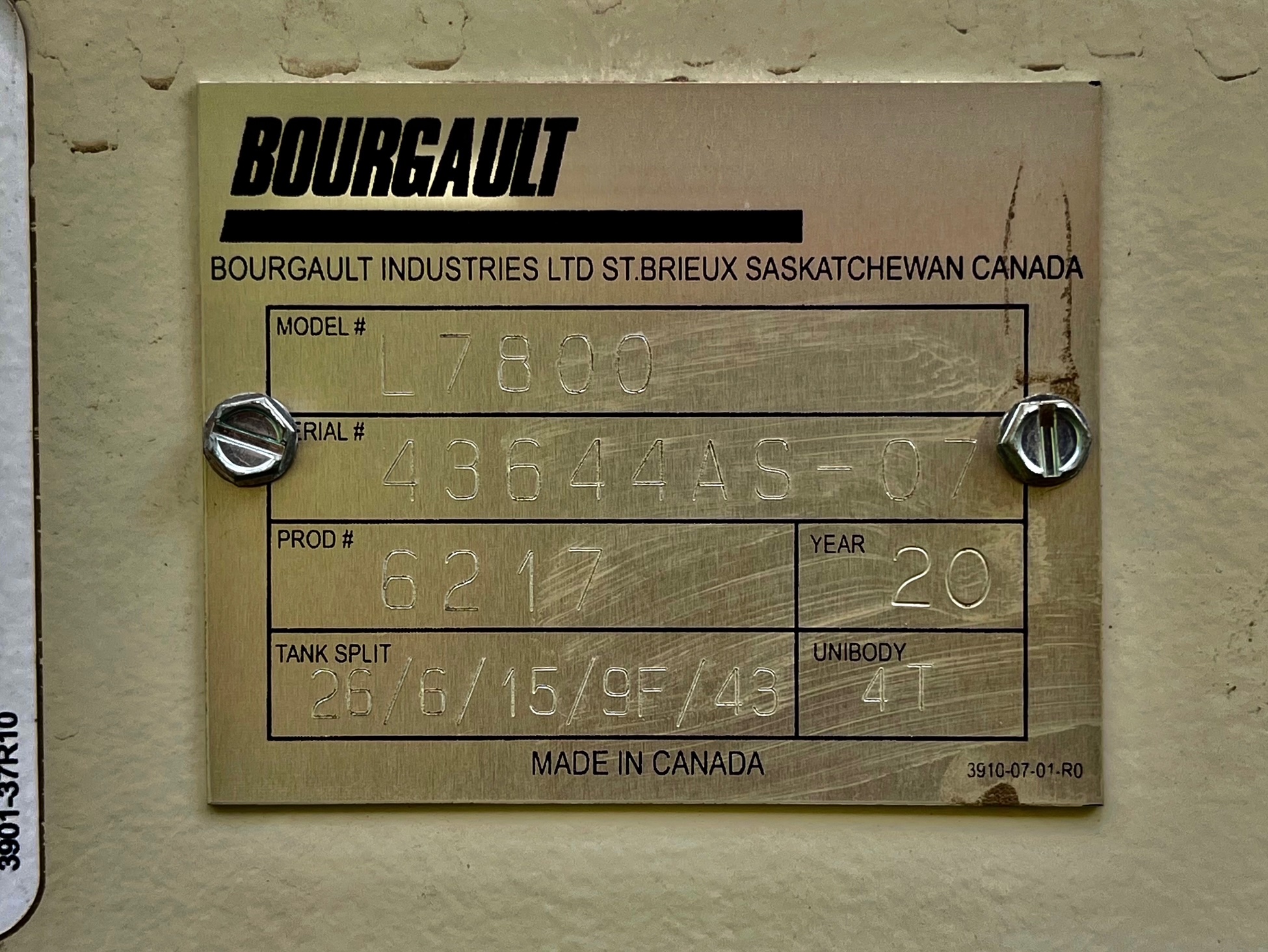 2020 Bourgault L7800 Air Tank/Cart