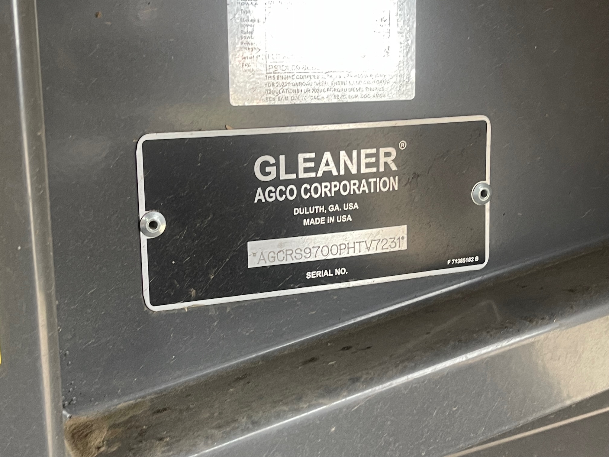 2023 Gleaner S97 Combine