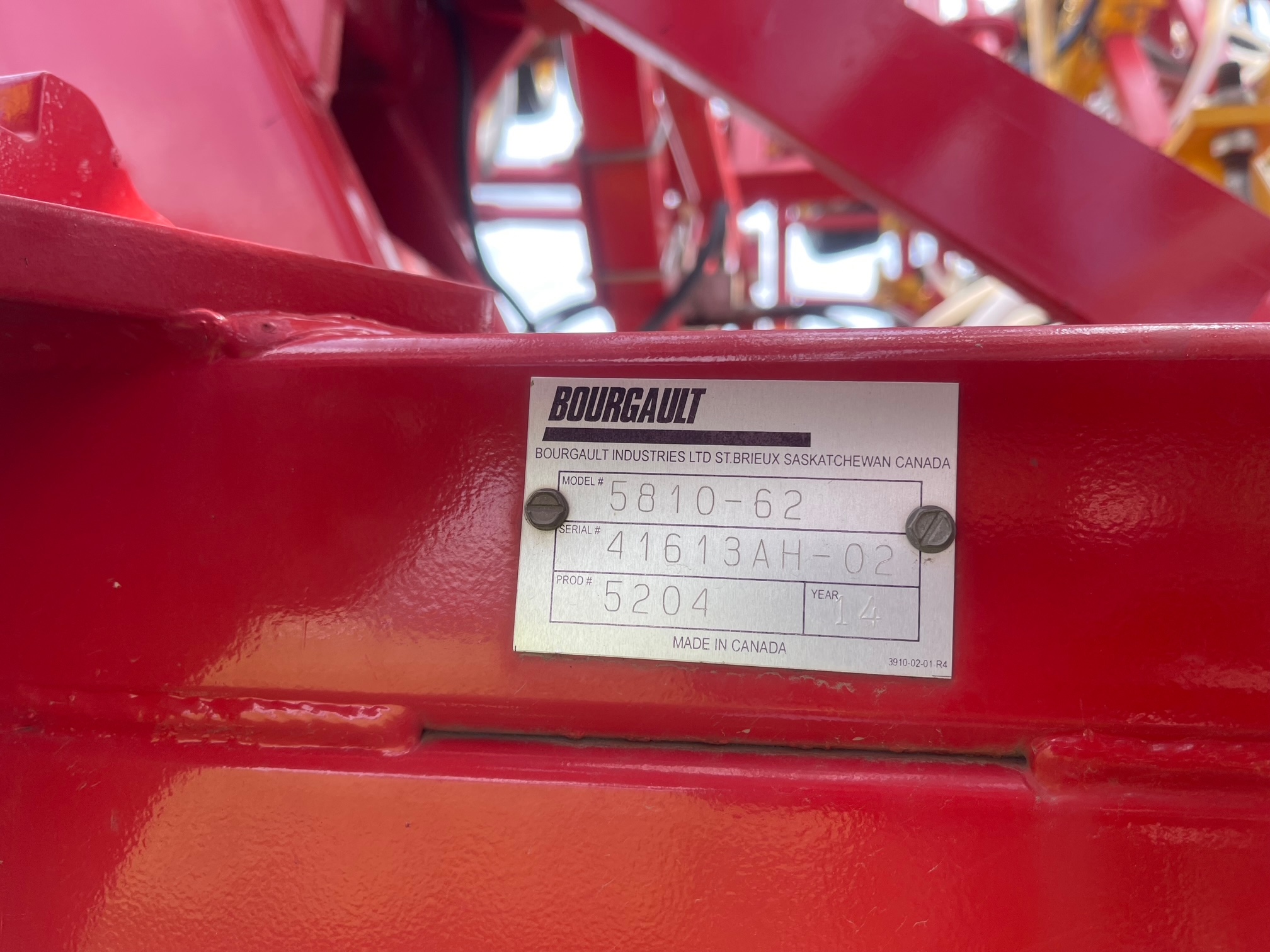 2014 Bourgault 5810-62 Air Drill