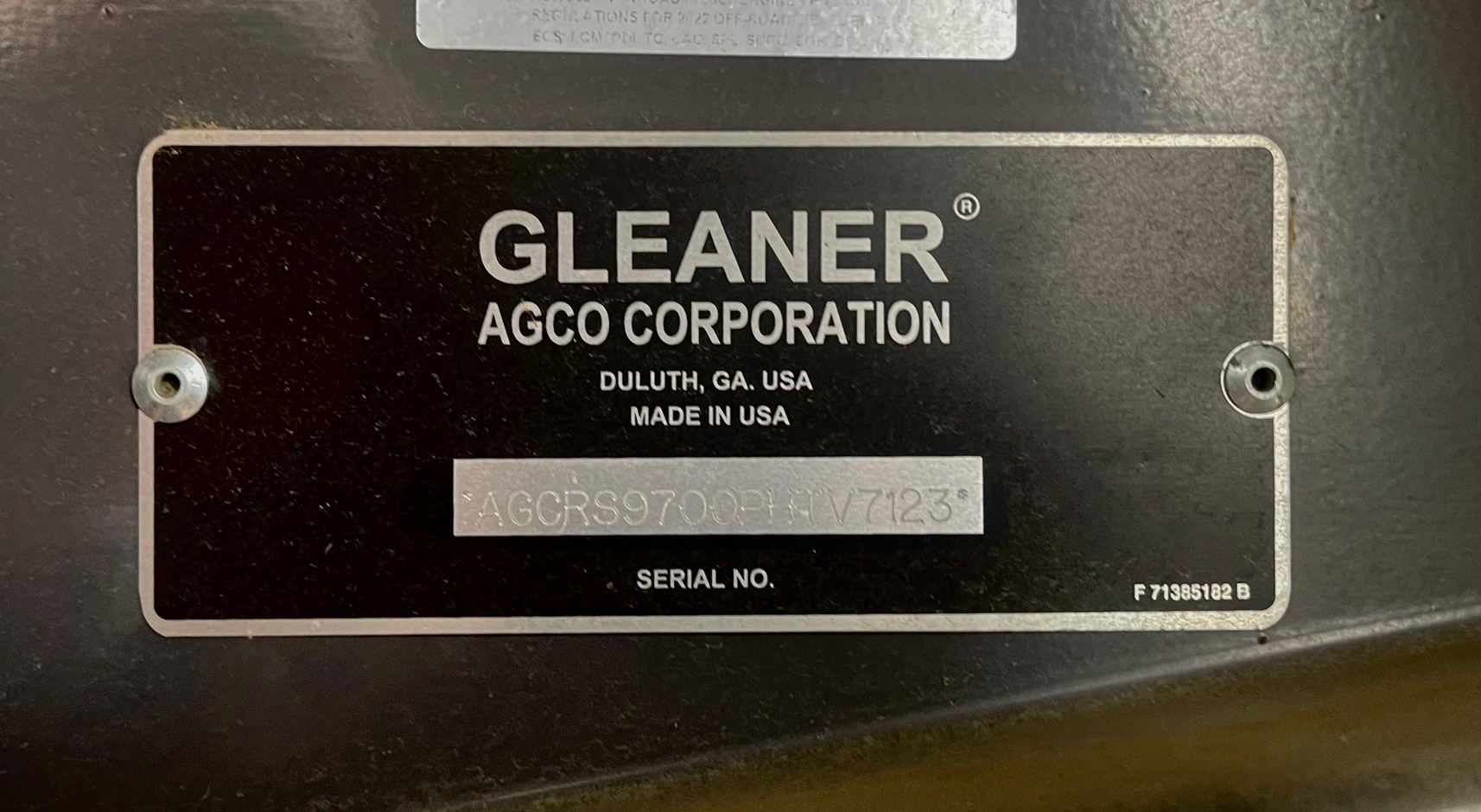 2023 Gleaner S97 Combine