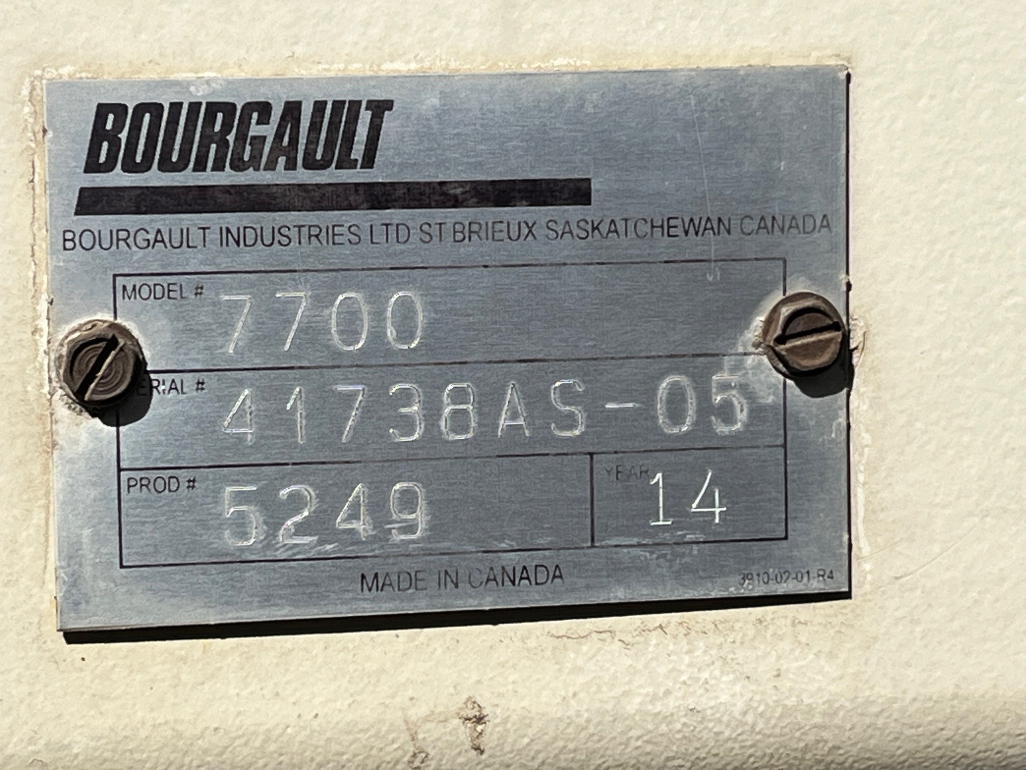 2014 Bourgault 7700 Air Tank/Cart