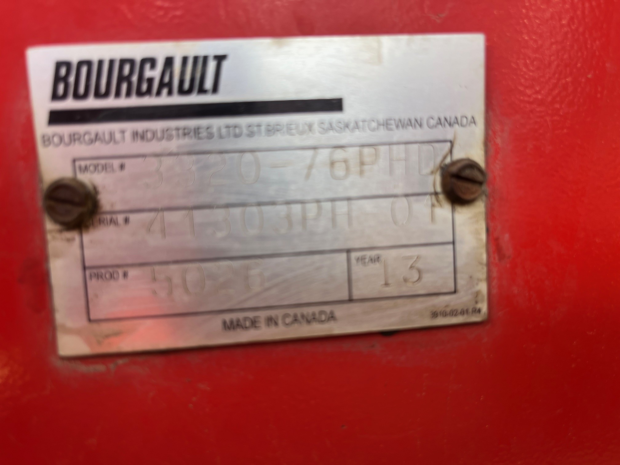 2013 Bourgault 3320XTC-76 Air Drill