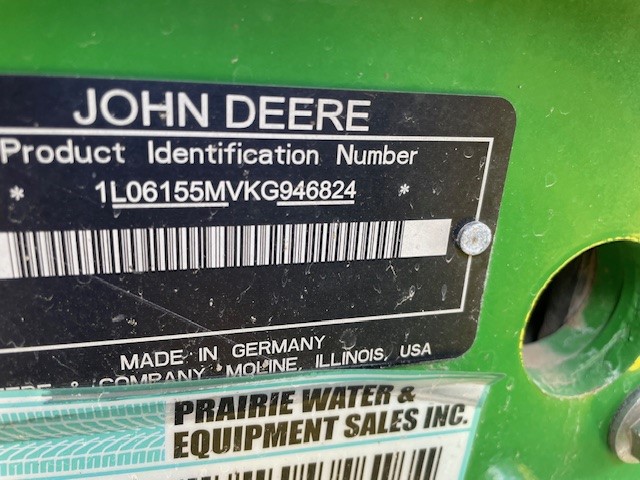 2019 John Deere 6155M Tractor