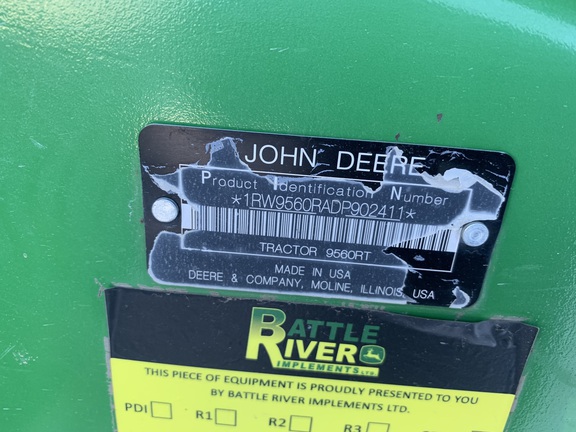 2013 John Deere 9560RT Tractor Rubber Track