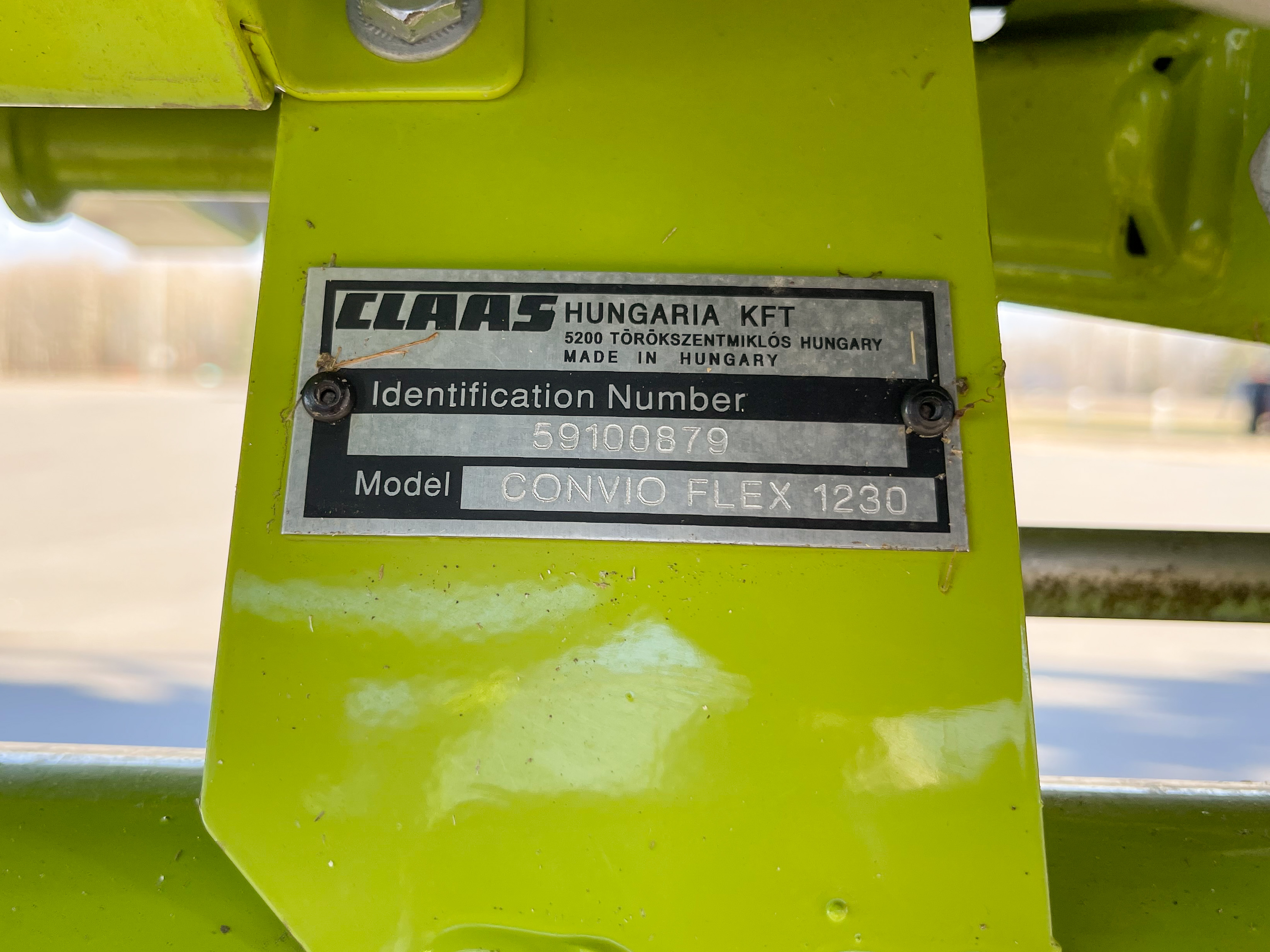 2022 CLAAS Convio Flex 1230 Header Combine