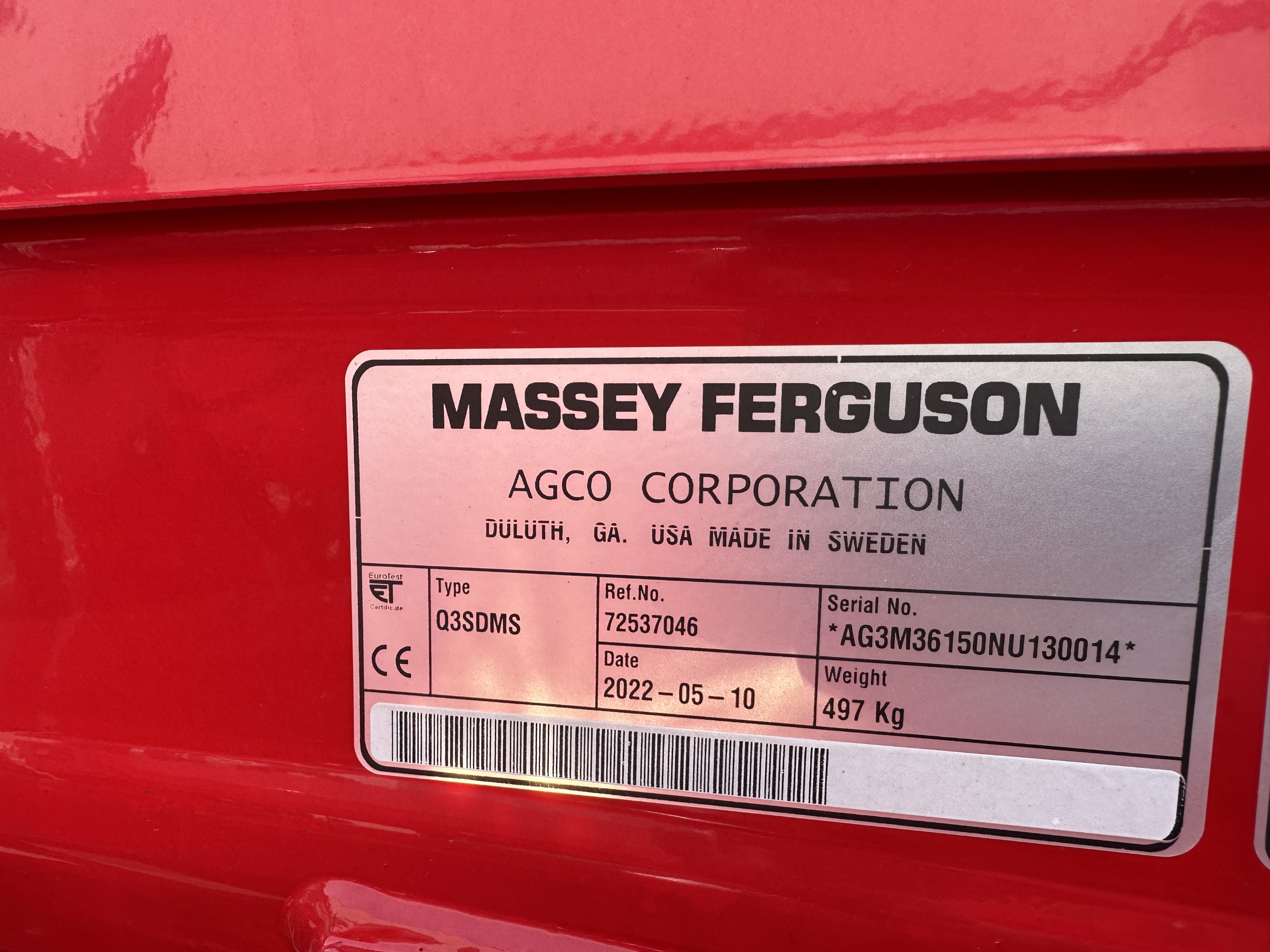 2022 Massey Ferguson 4707 Tractor