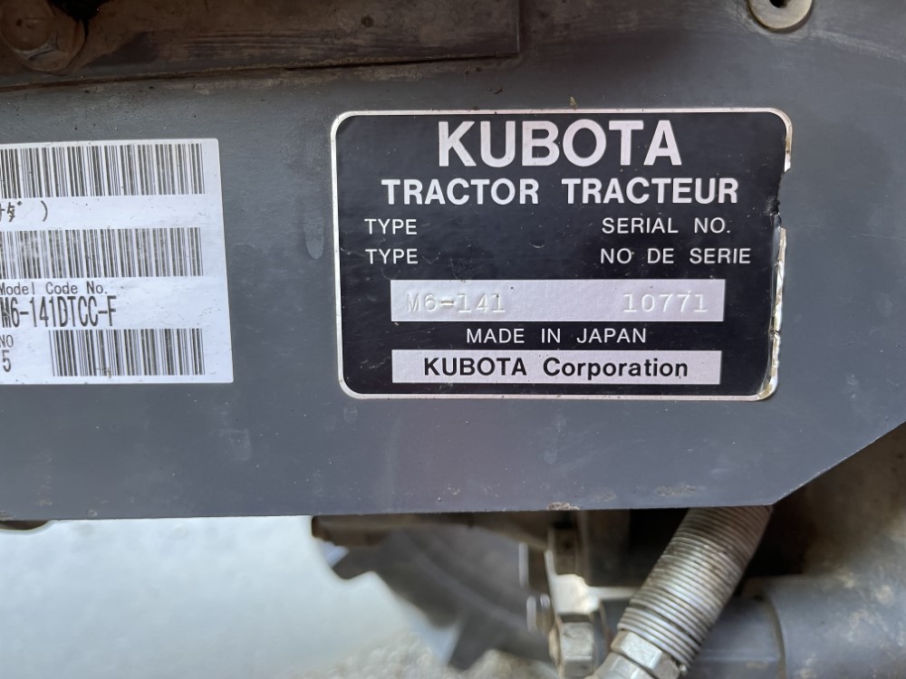 2015 Kubota M6-141 Tractor
