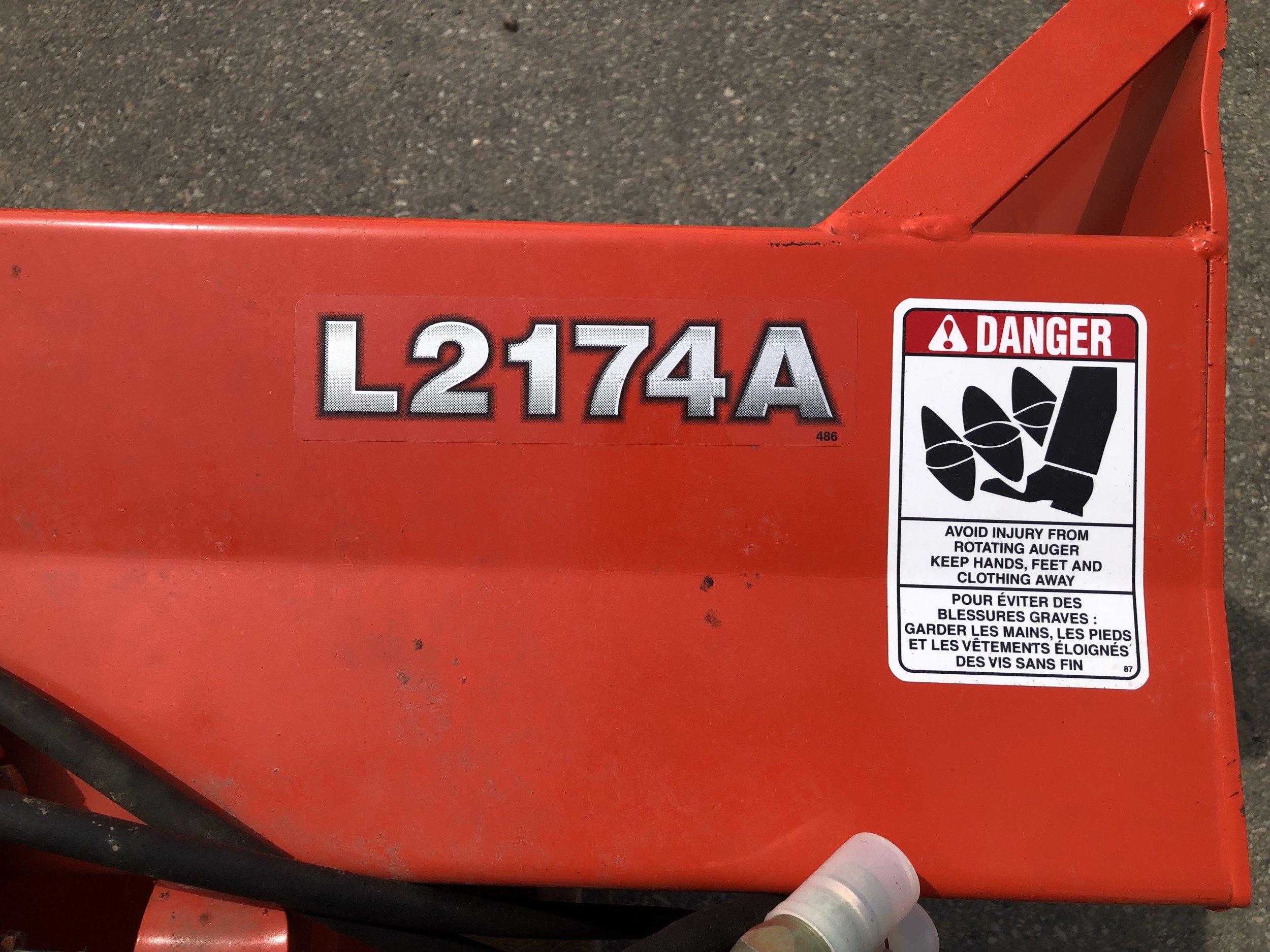 2007 Kubota L2174A Snow Blower