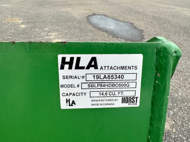 2019 HLA SBLP84HD Bucket