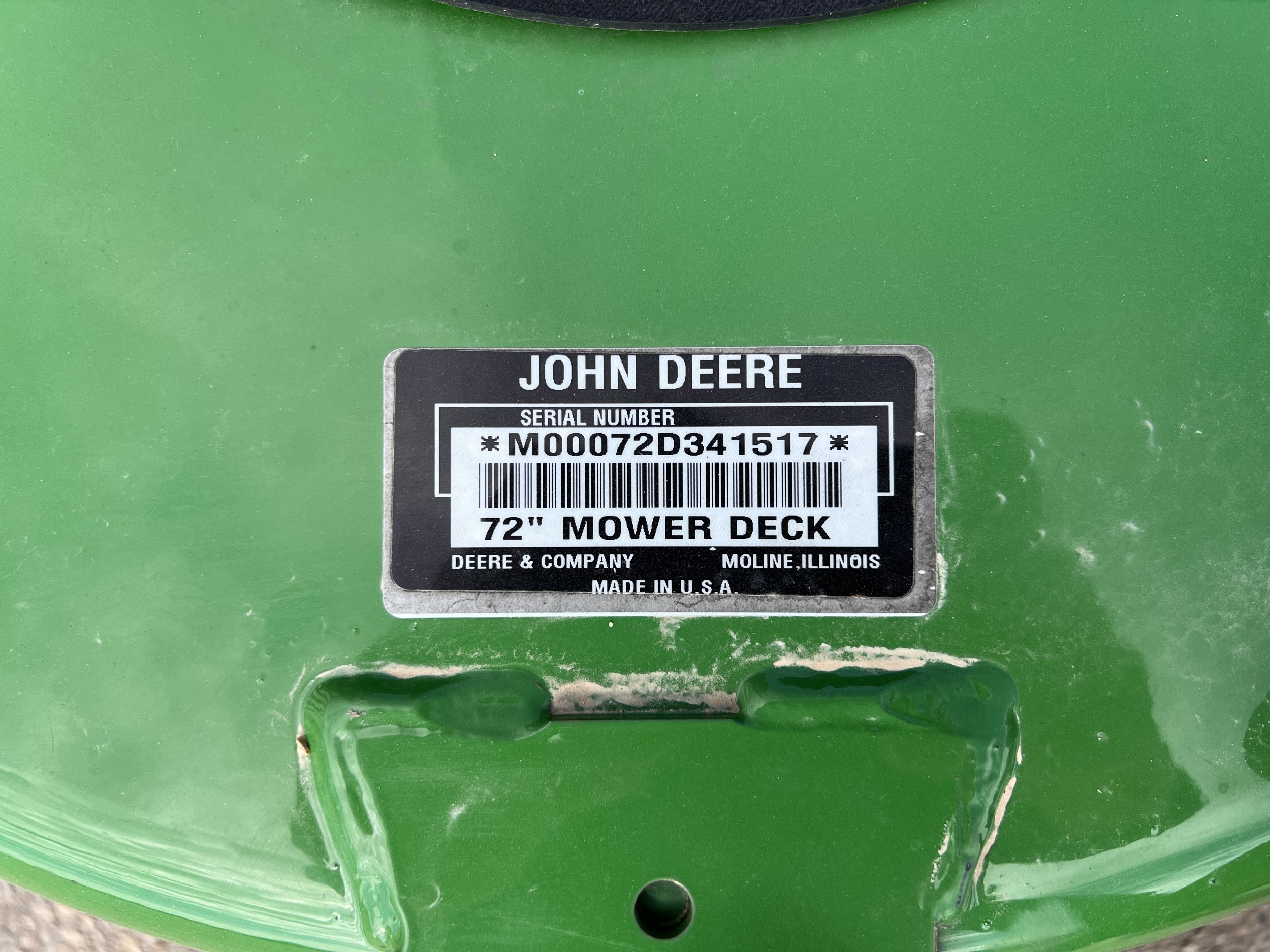 John Deere 72D Mower/Rotary