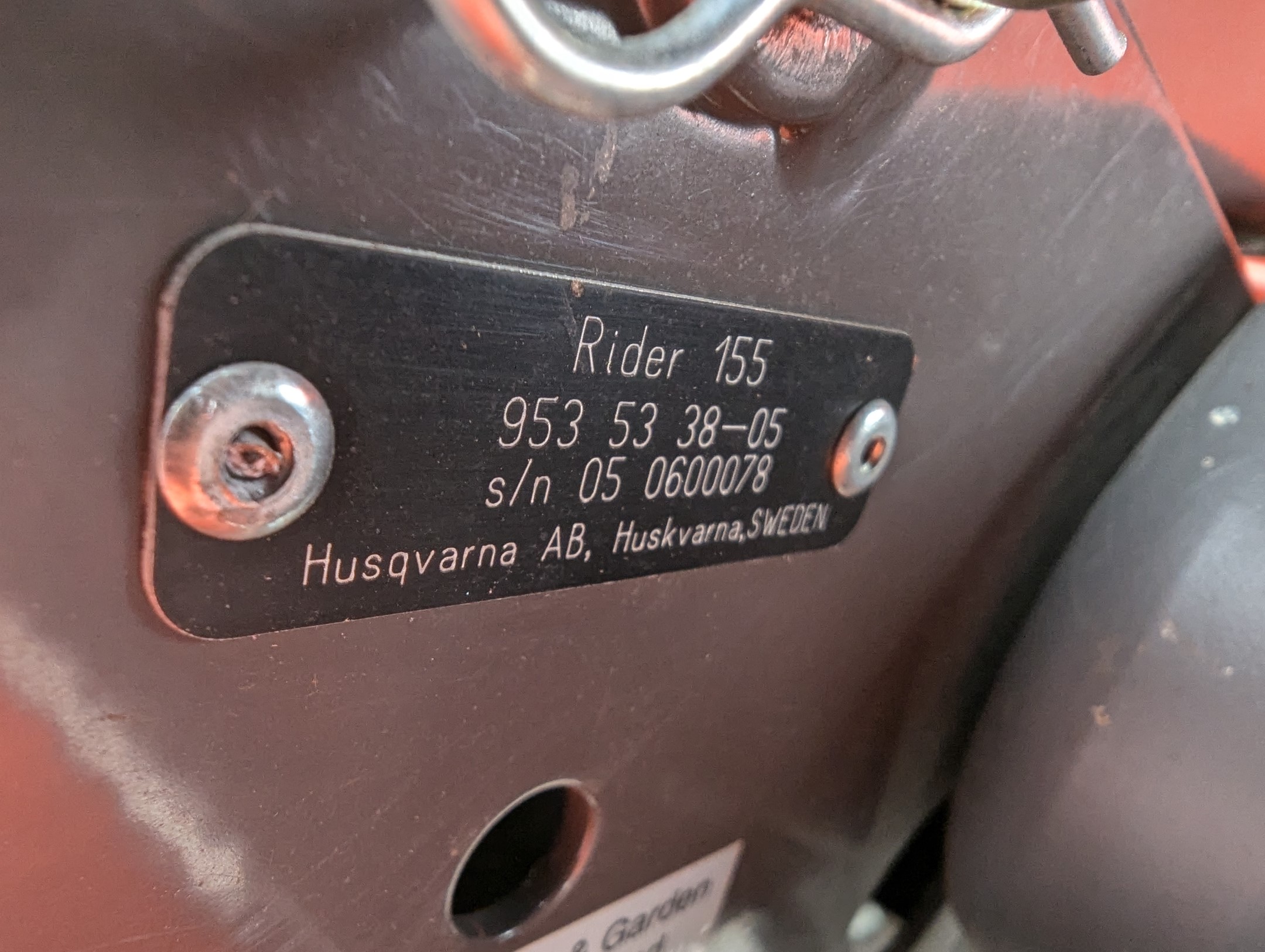 Husqvarna Rider 155 Mower/Riding