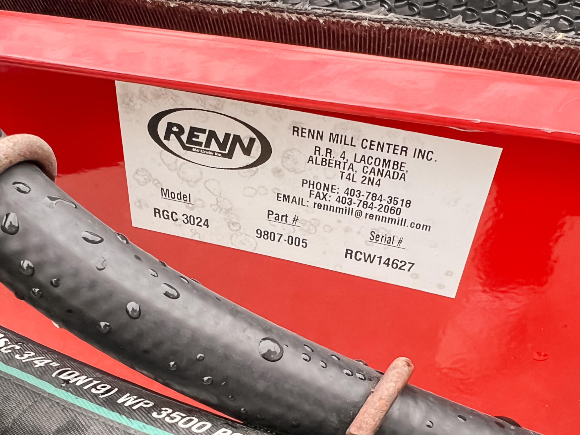 2014 Renn Mill RGC3024 Belt Conveyor