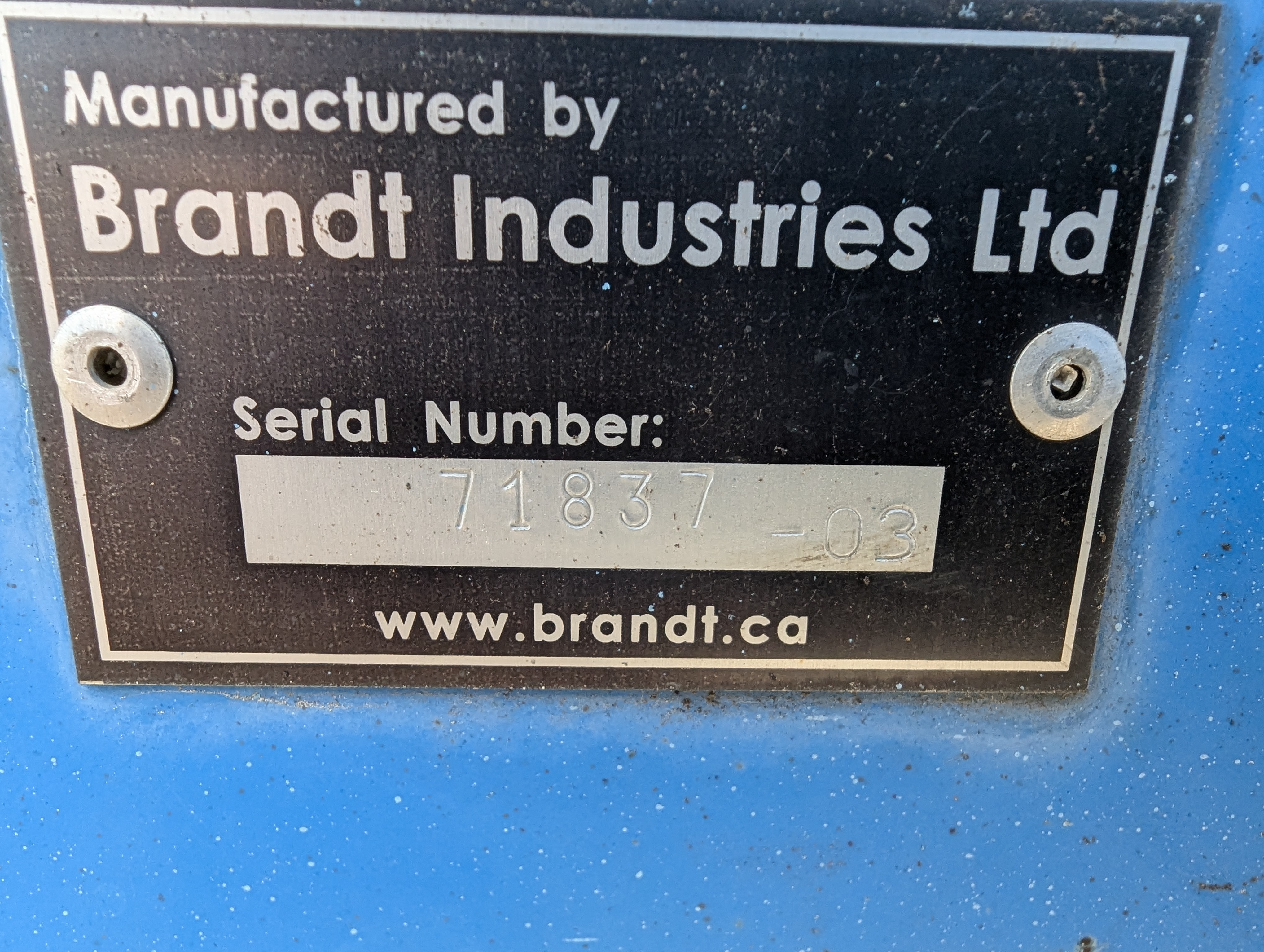 2003 Brandt 13X70 Grain Auger