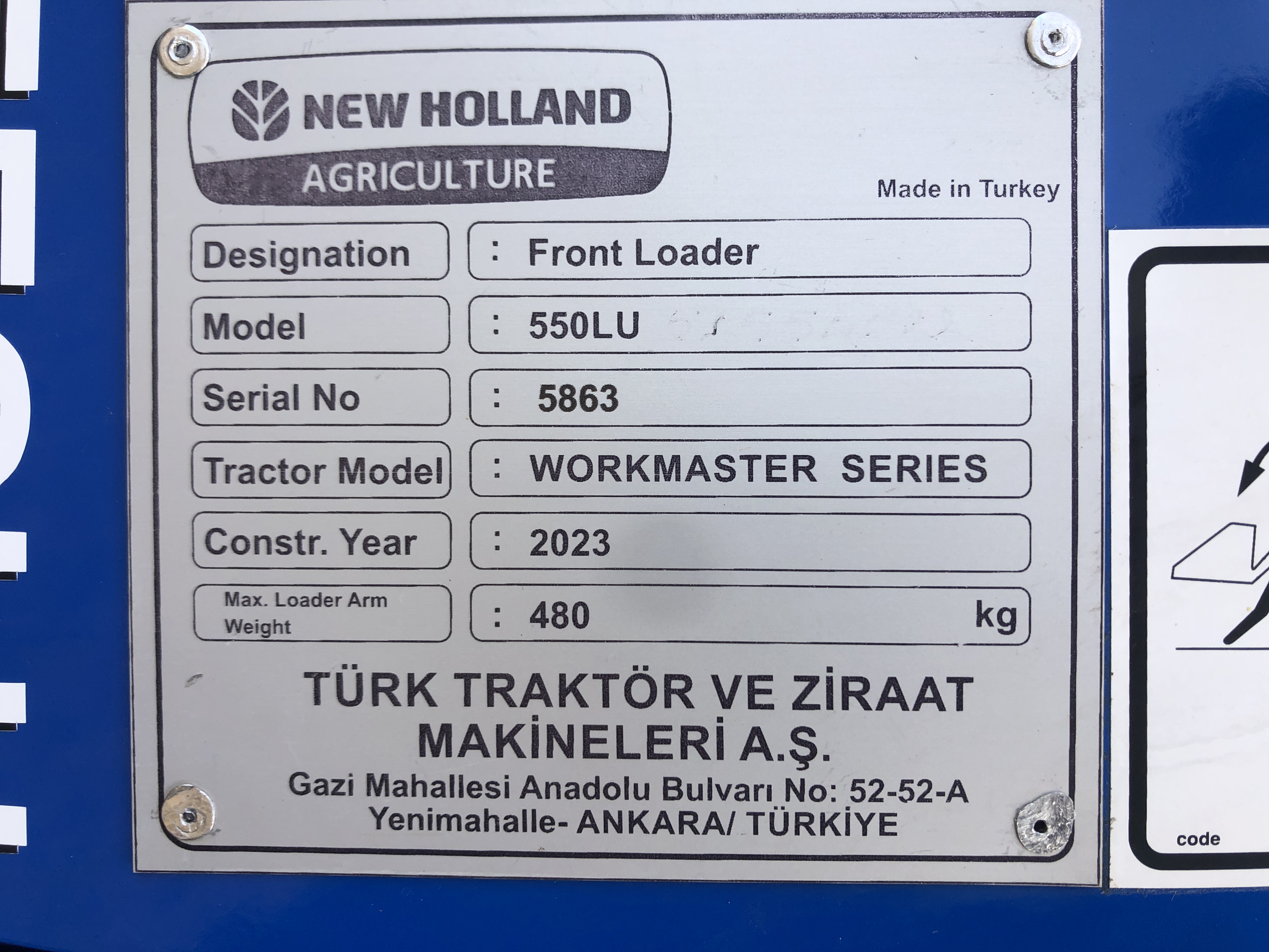 2023 New Holland Workmaster 75 Tractor