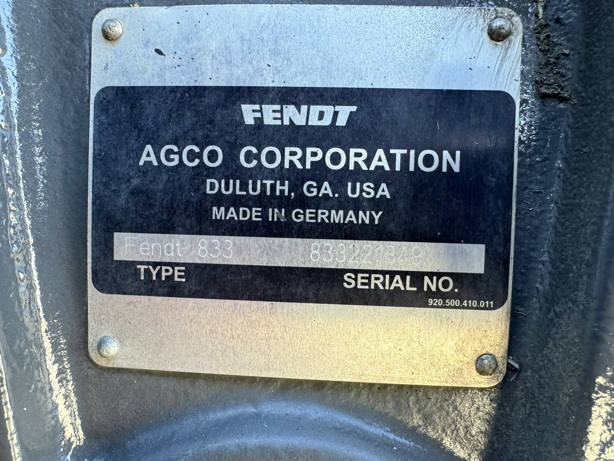 2012 Fendt 822V Tractor