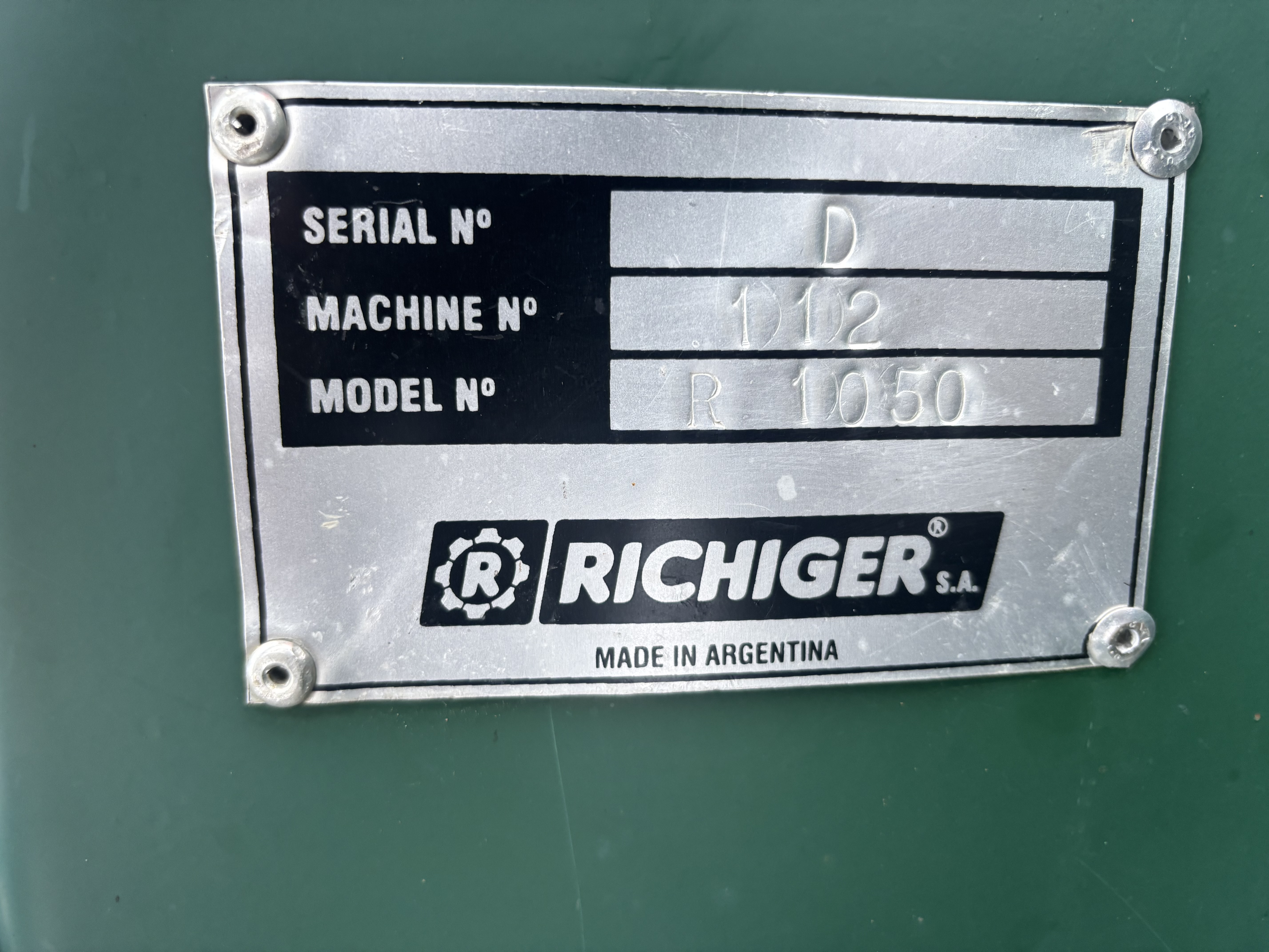 Richiger R1050 Grain Bag Loader