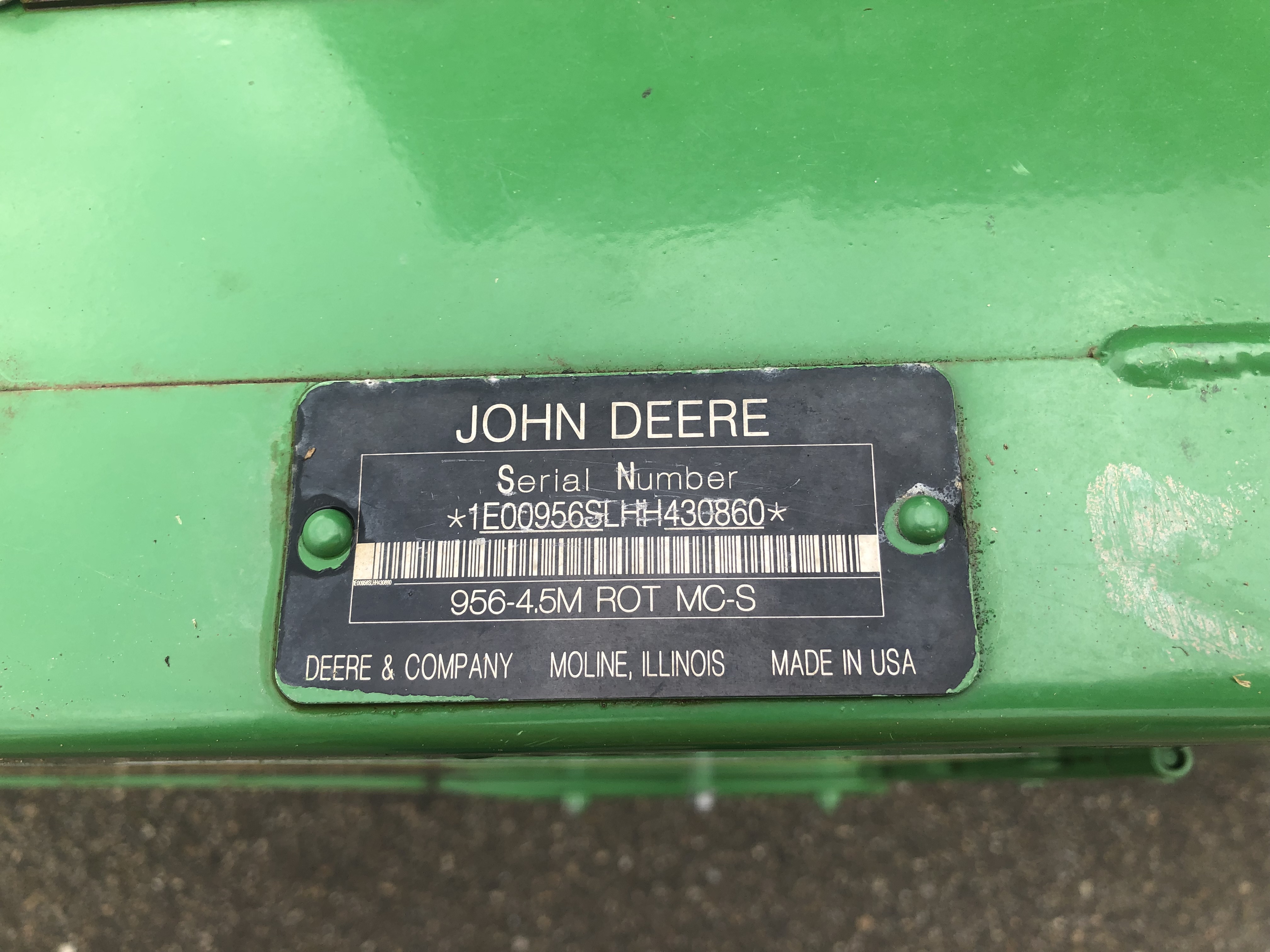2017 John Deere 956 Mower Conditioner