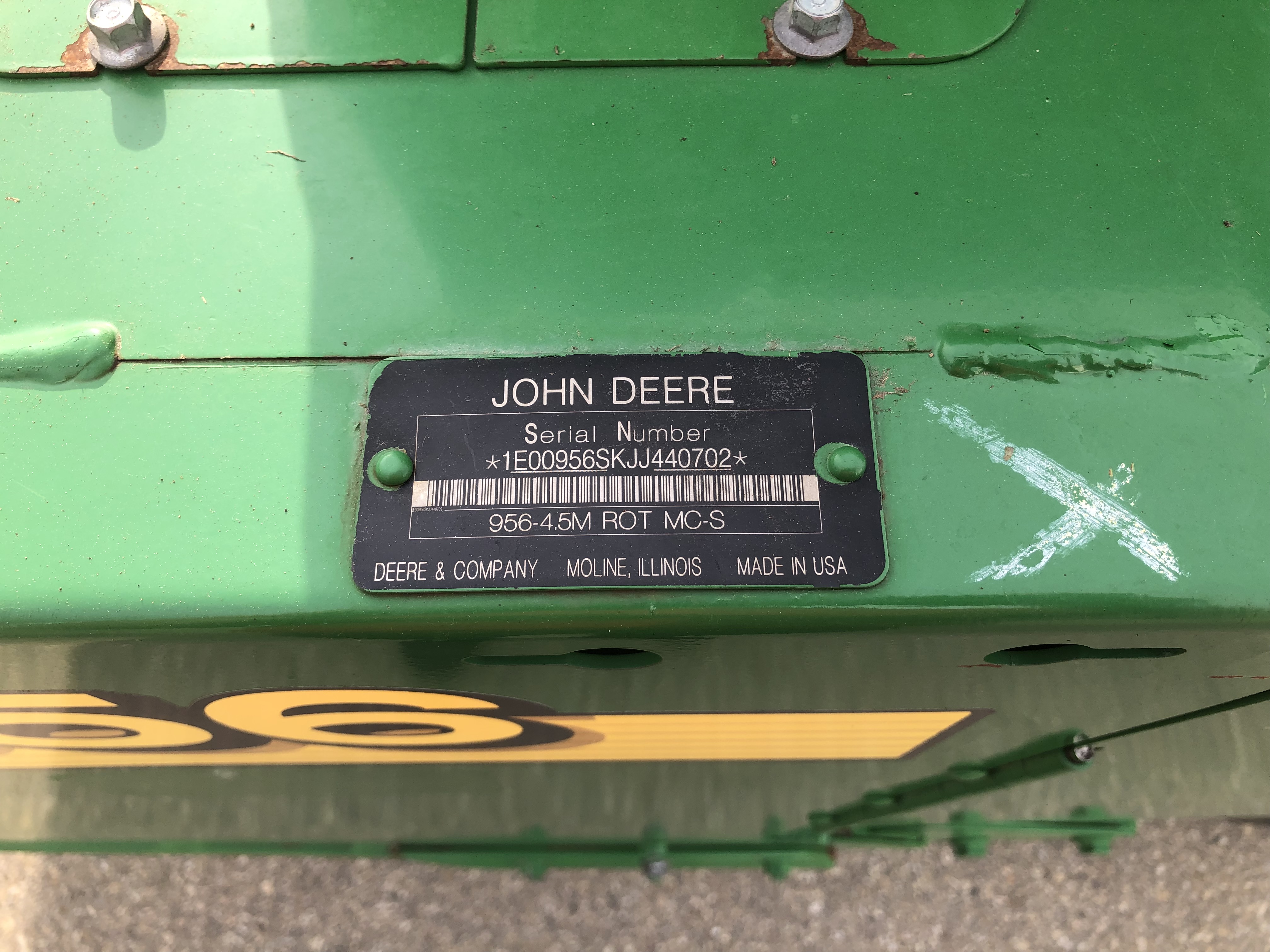 2018 John Deere 956 Mower Conditioner