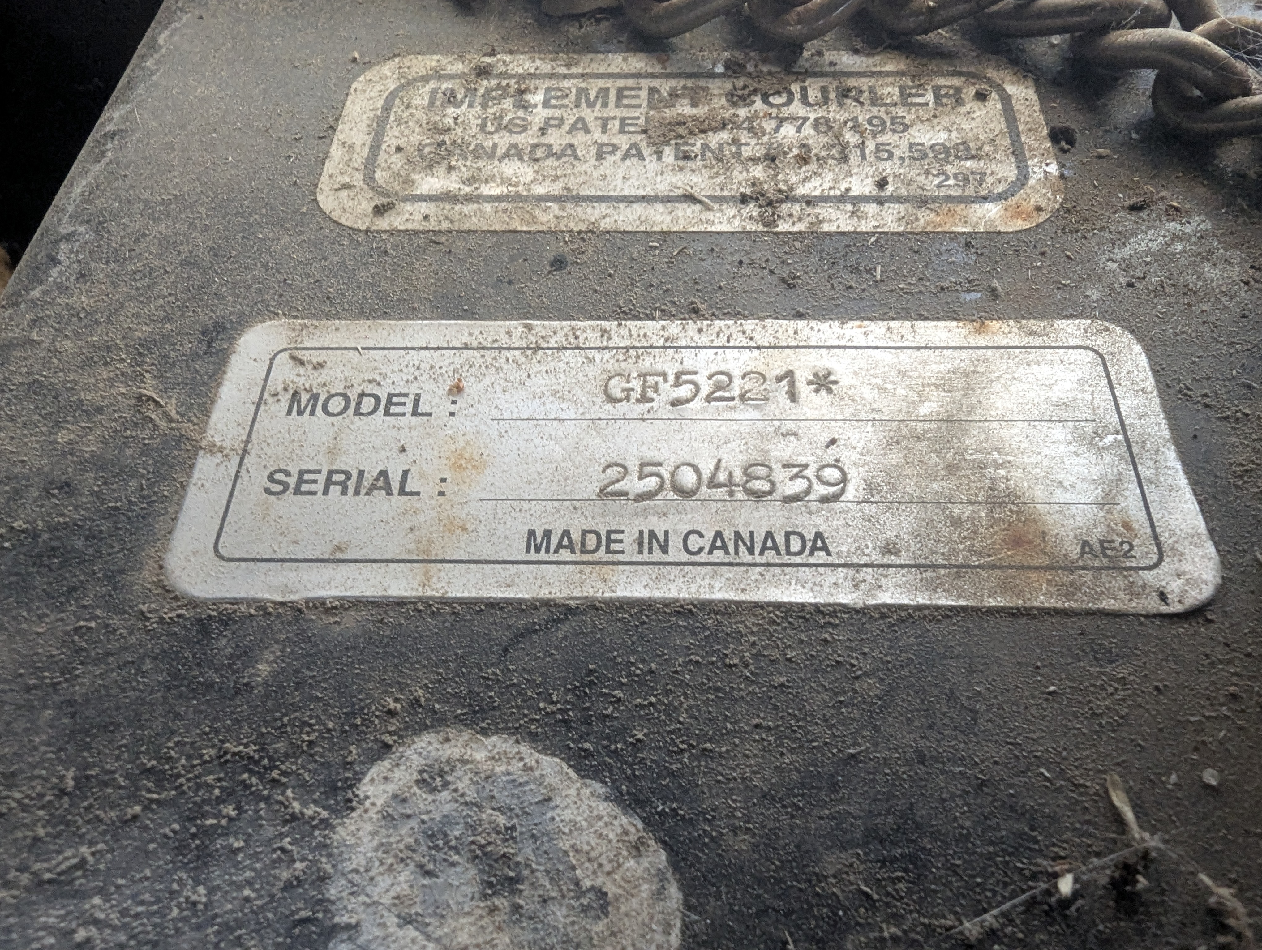 Kubota GF1800 Mower/Front Deck