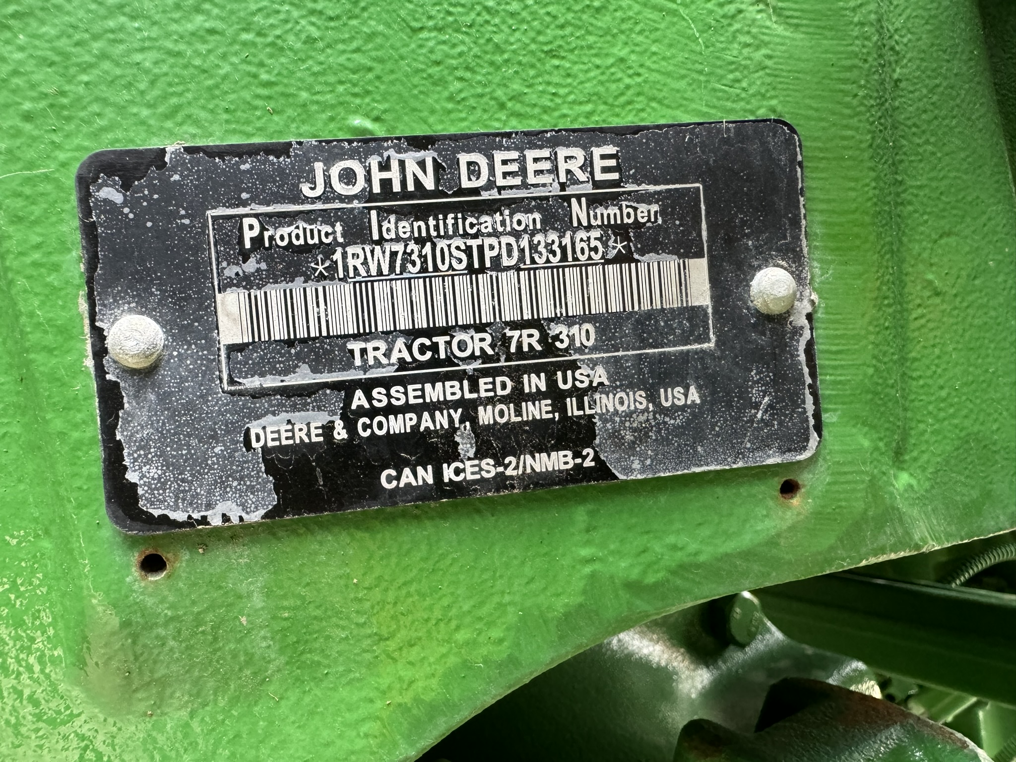 2023 John Deere 7R 310 Tractor