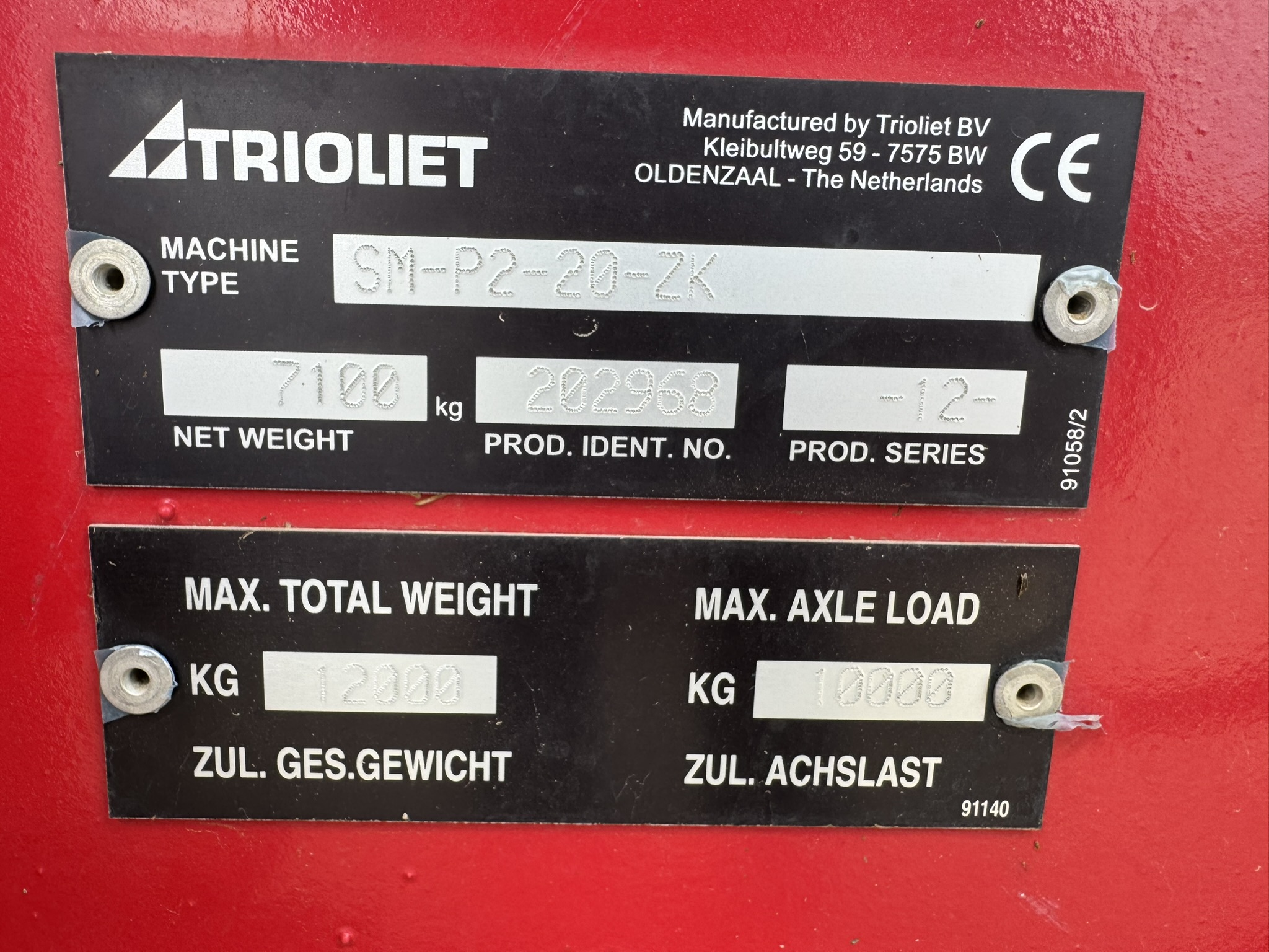 2021 Trioliet SOLOMIX P2-2000ZK Vertical Feed Mixer