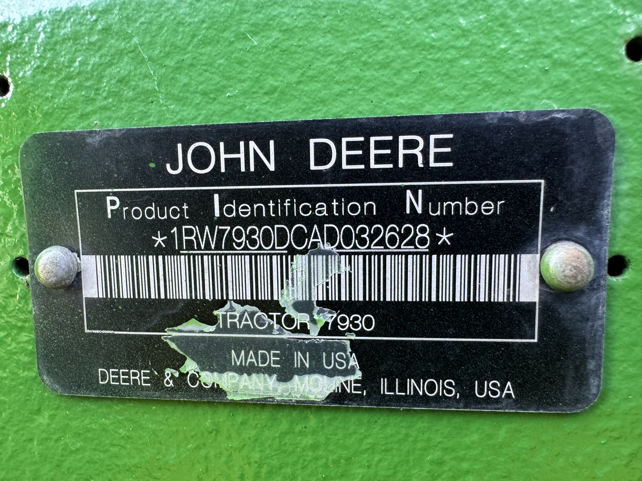 2010 John Deere 7930 Tractor