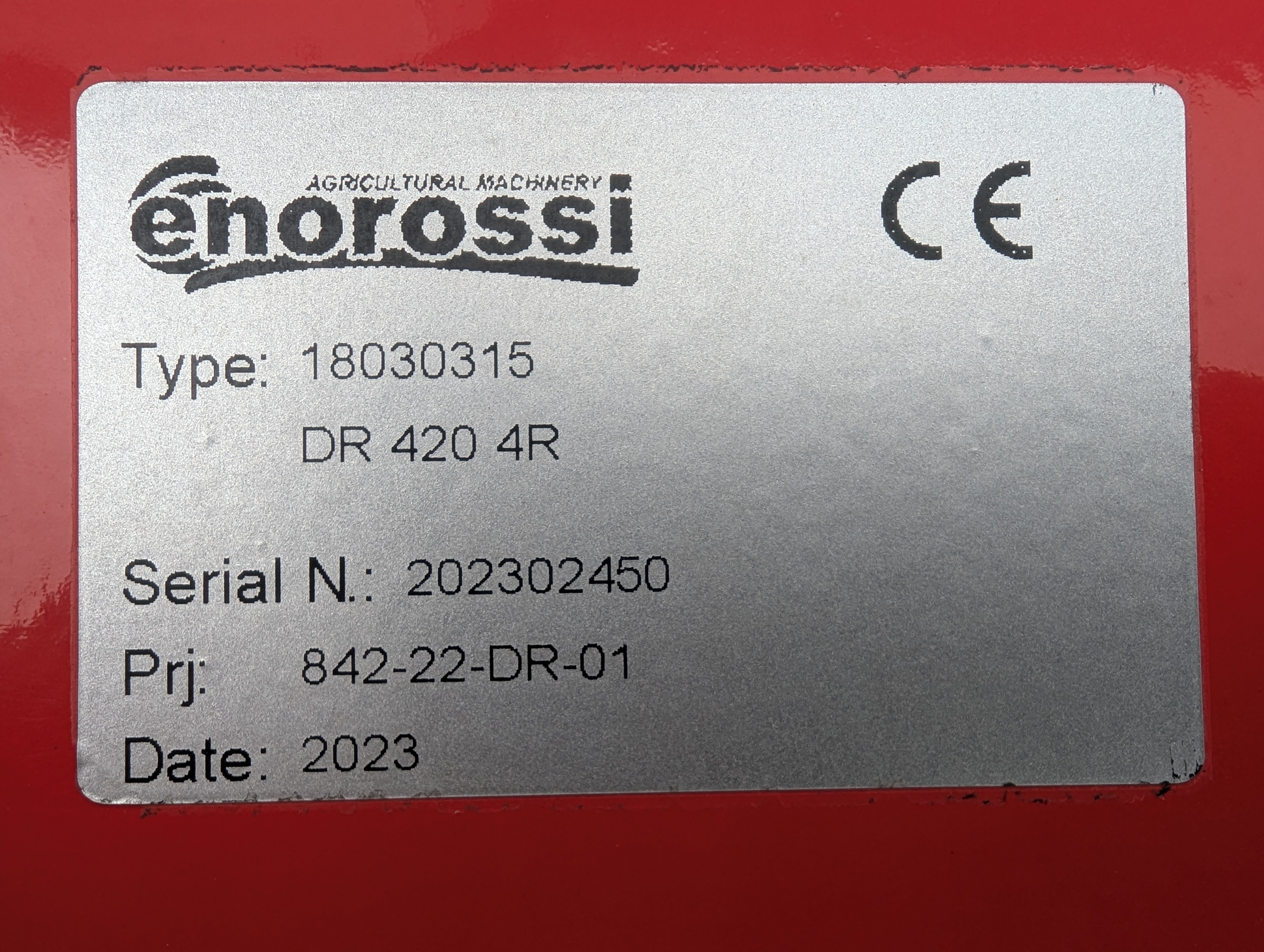 2023 Enorossi DR420 Tedder Rake