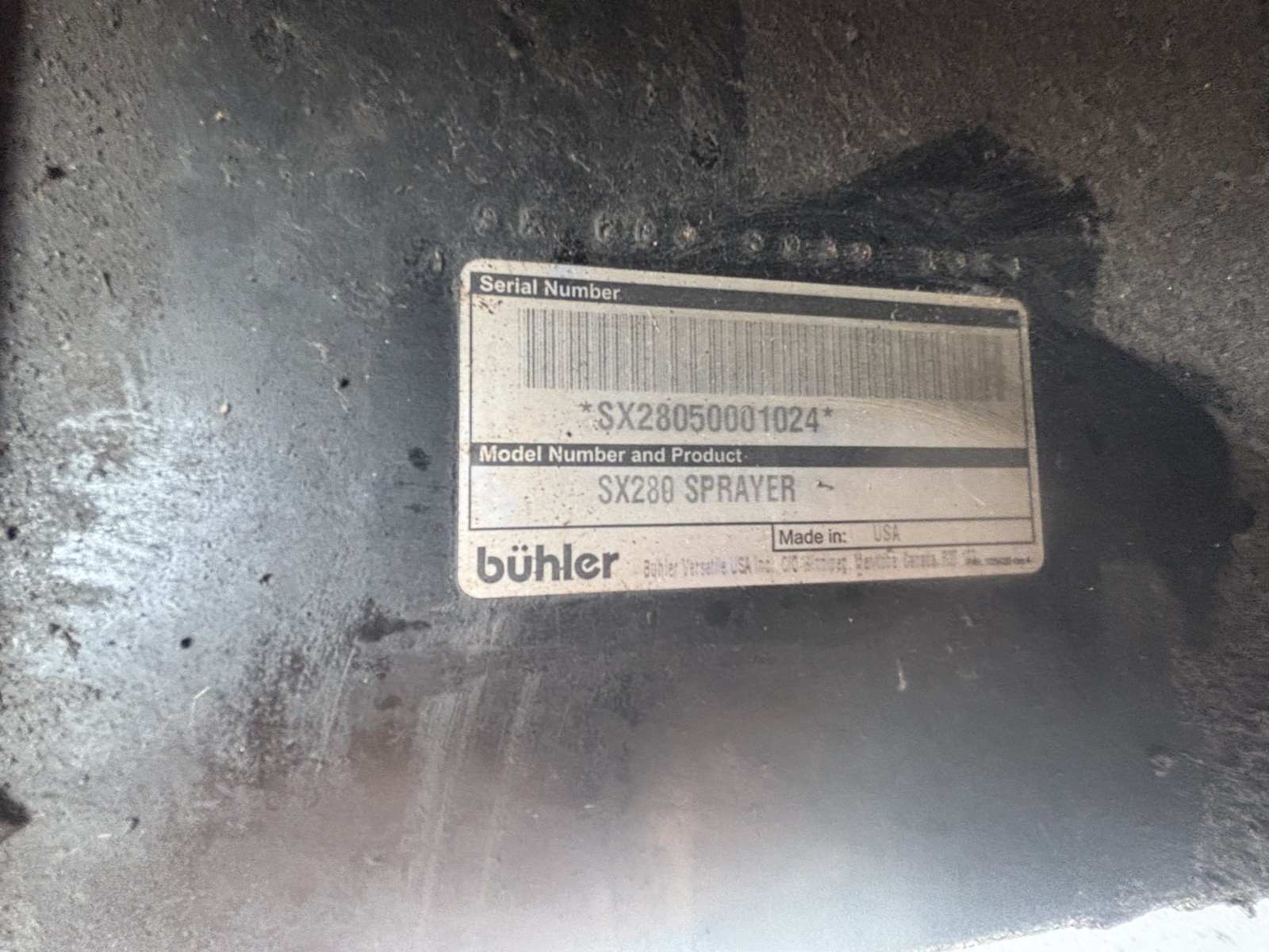 2016 Versatile SX280 Sprayer/High Clearance