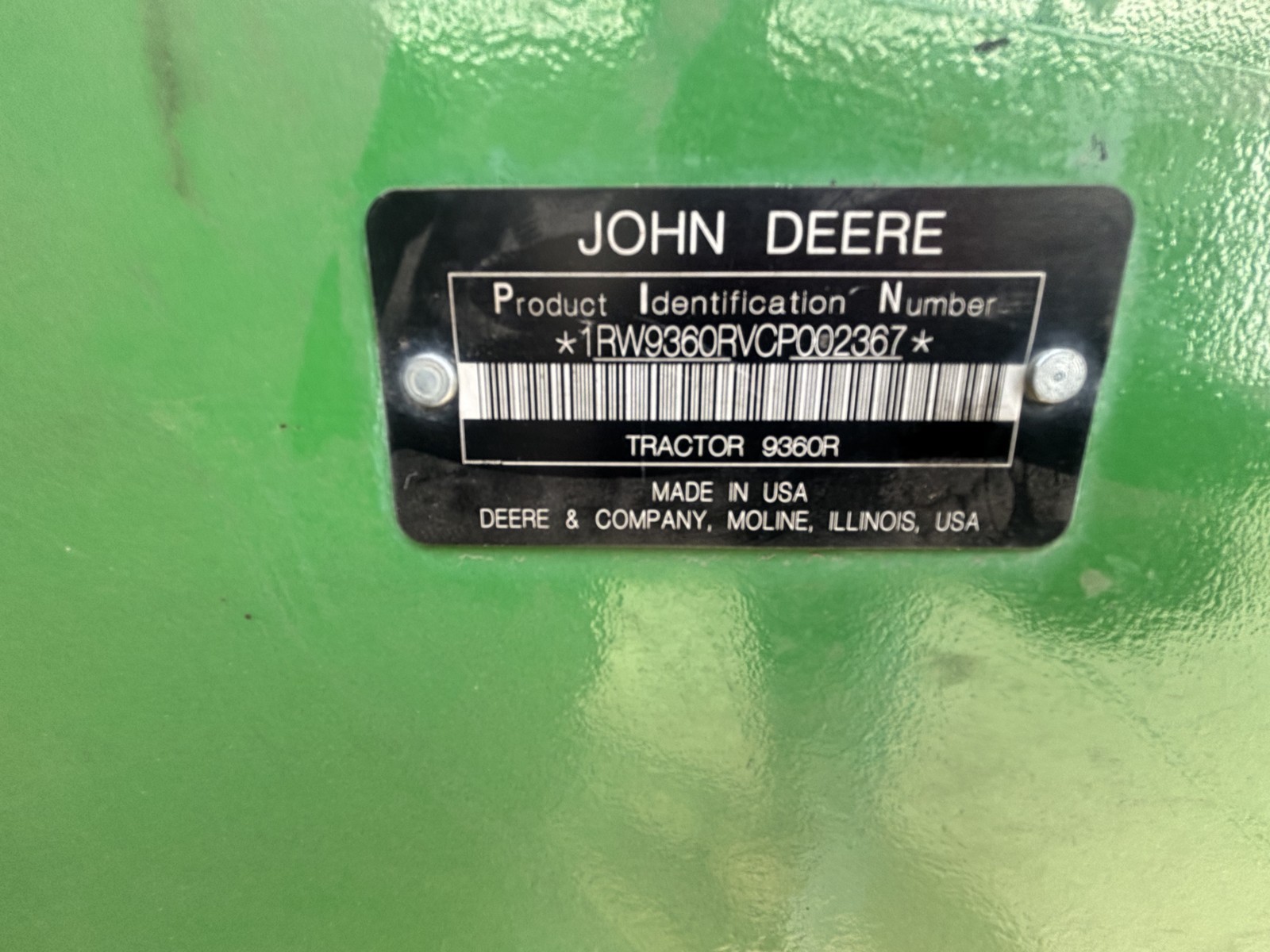 2013 John Deere 9360R Tractor