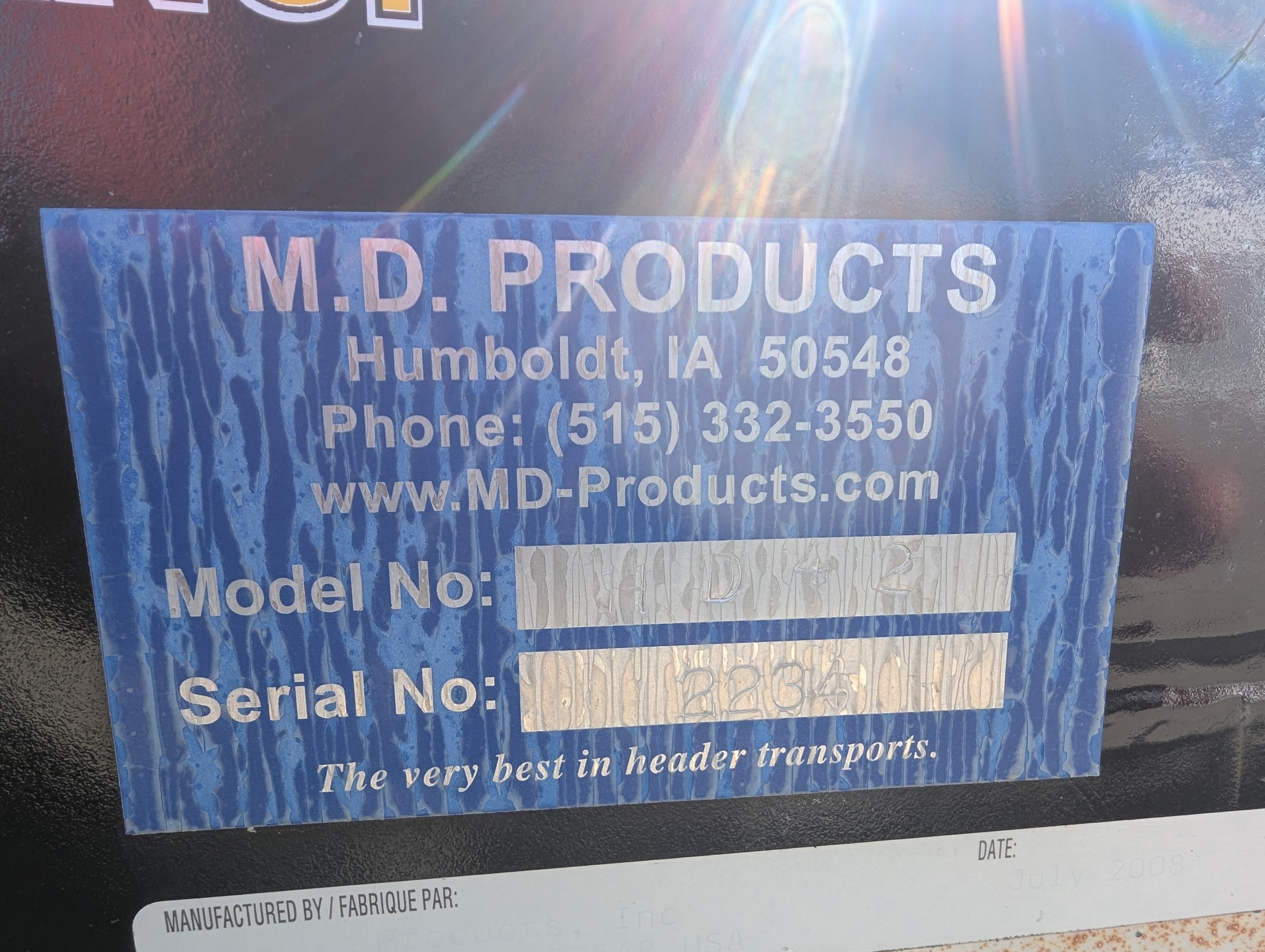 Stud King MD42 Header Transport