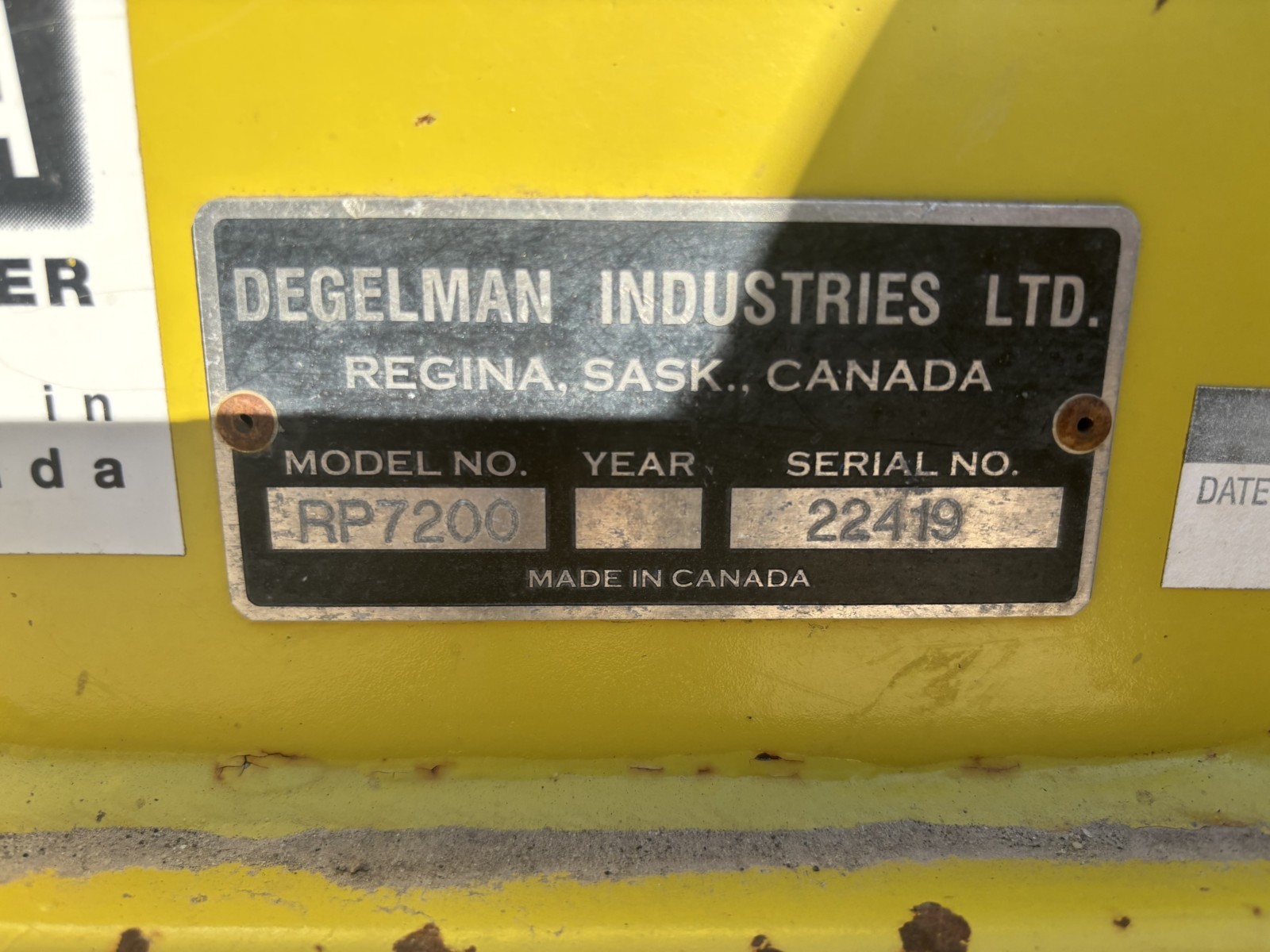 Degelman 7200 Rock Picker
