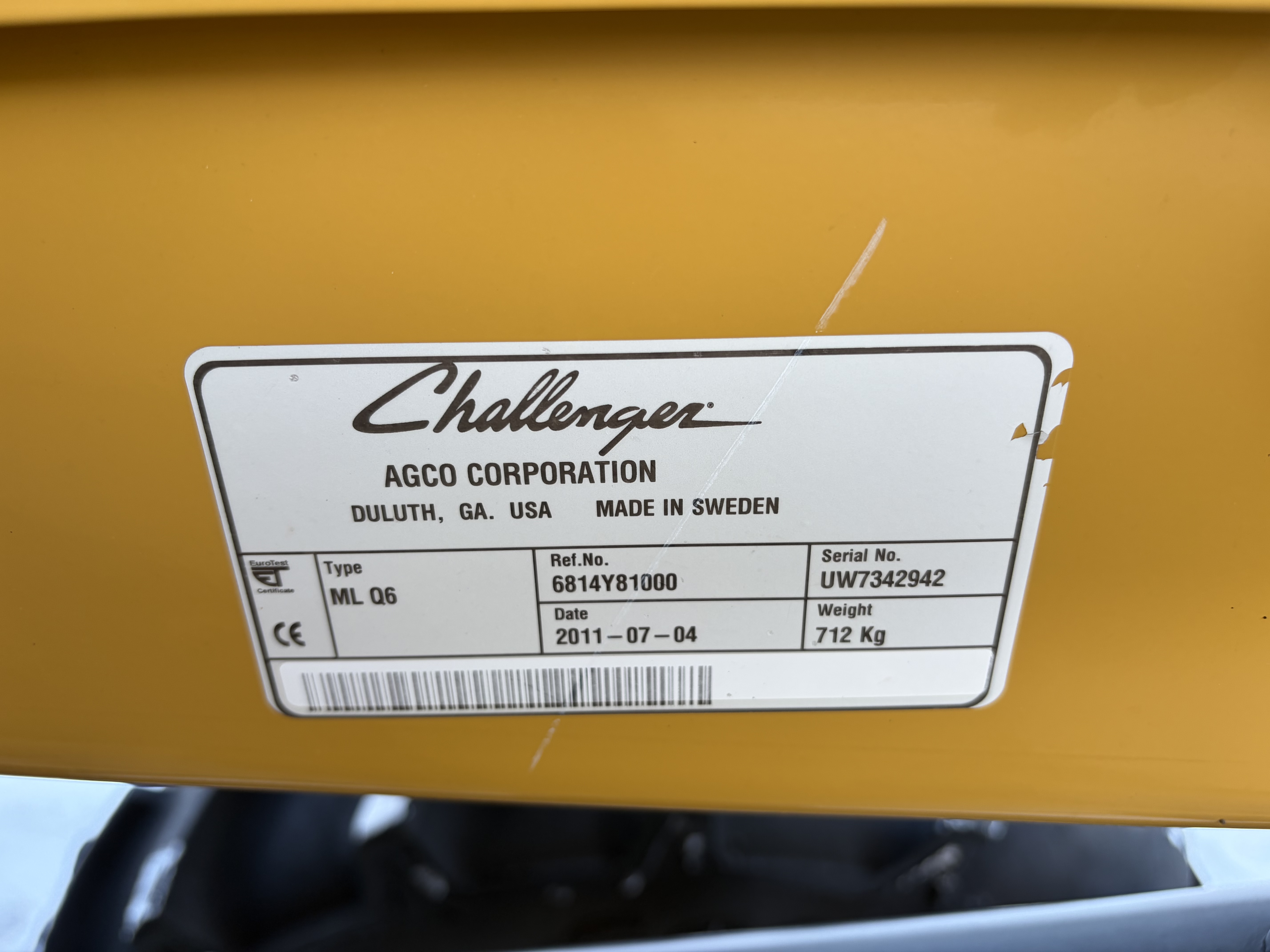 2012 Challenger MT545B Tractor