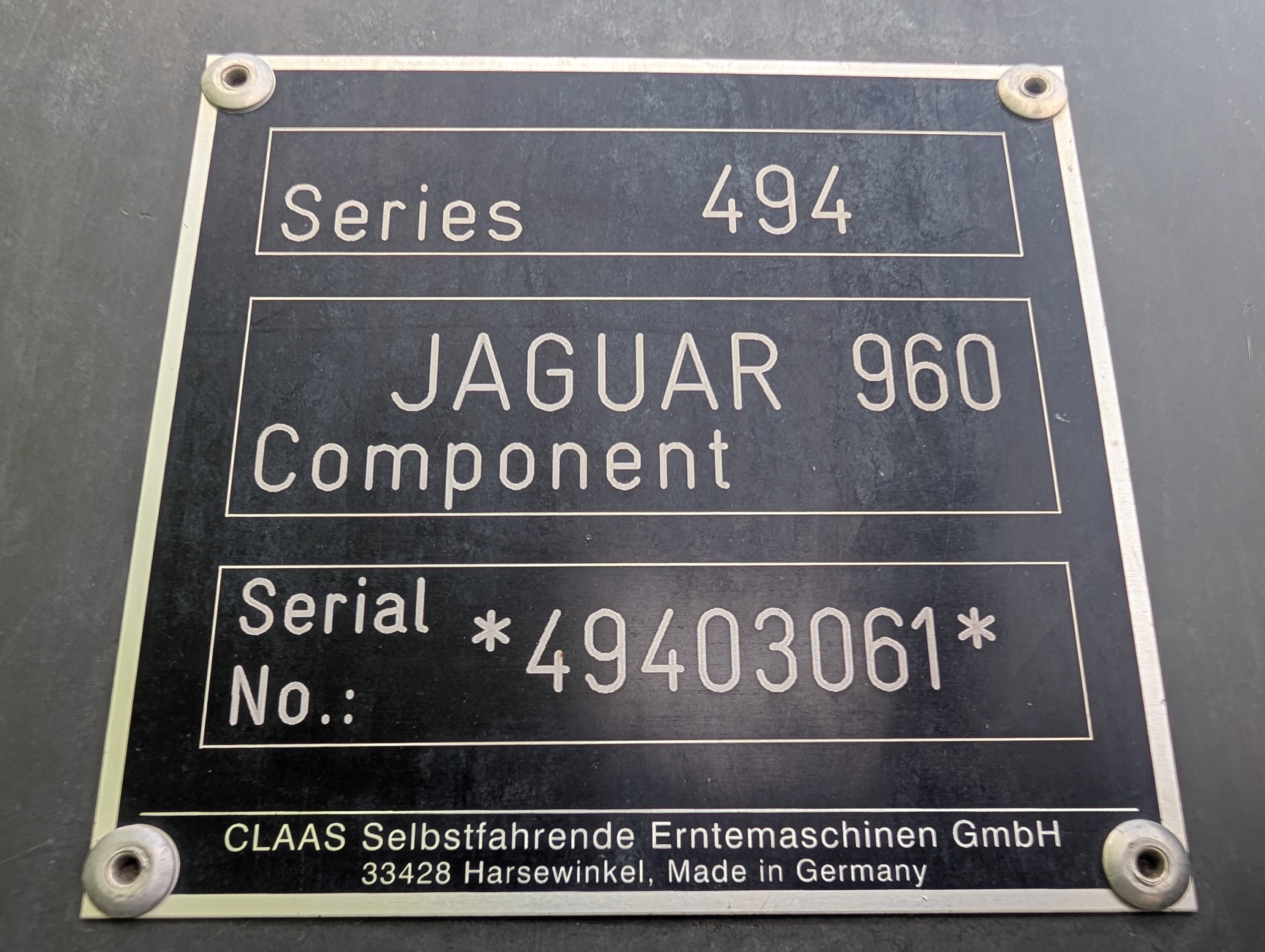 2016 CLAAS 960 Forage Harvester