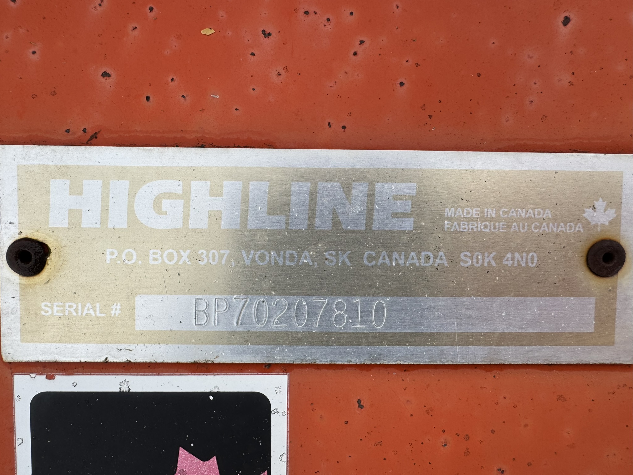 2010 Highline 7000 Bale Processor