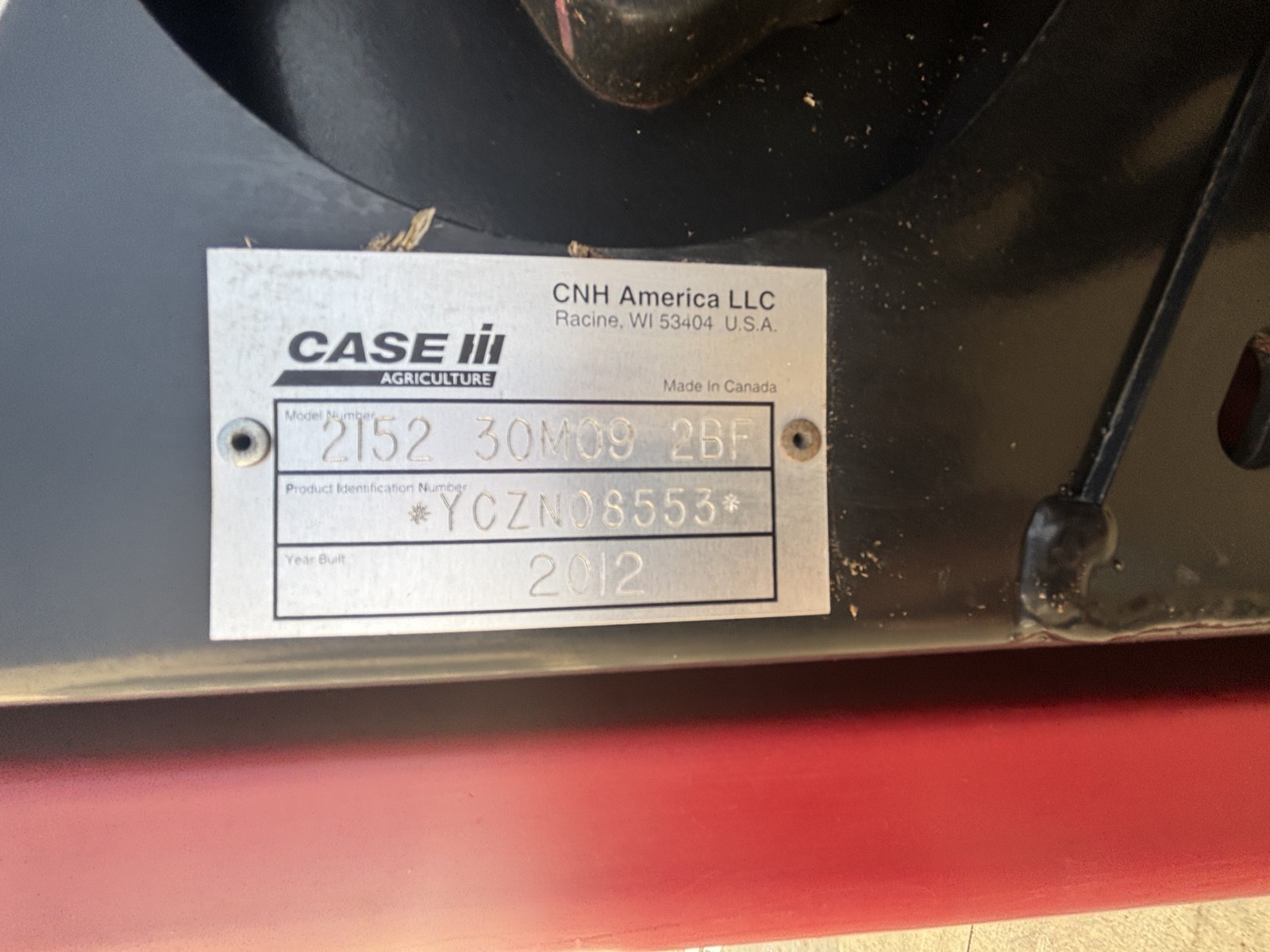 2012 Case IH 2152-30 Header Combine