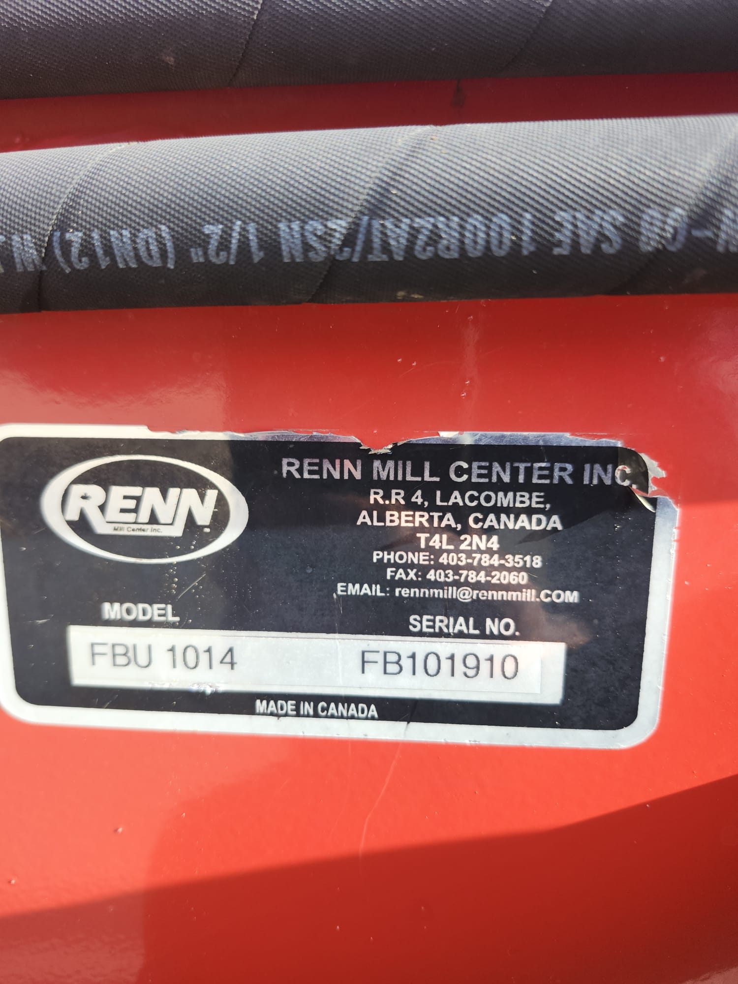 2010 Renn Mill FBU1014 Grain Bag Unloader