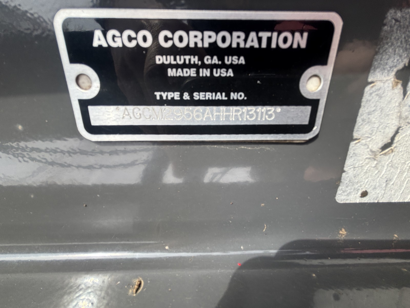 2017 Massey Ferguson 2956A Baler/Round