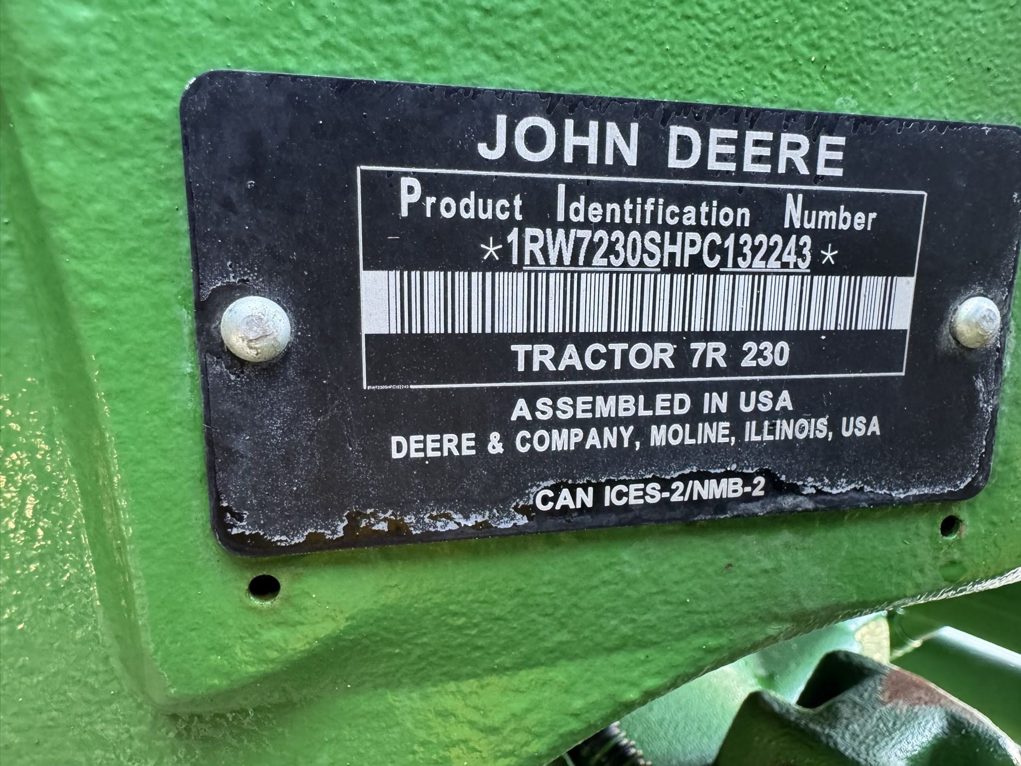 2023 John Deere 7R 230 Tractor