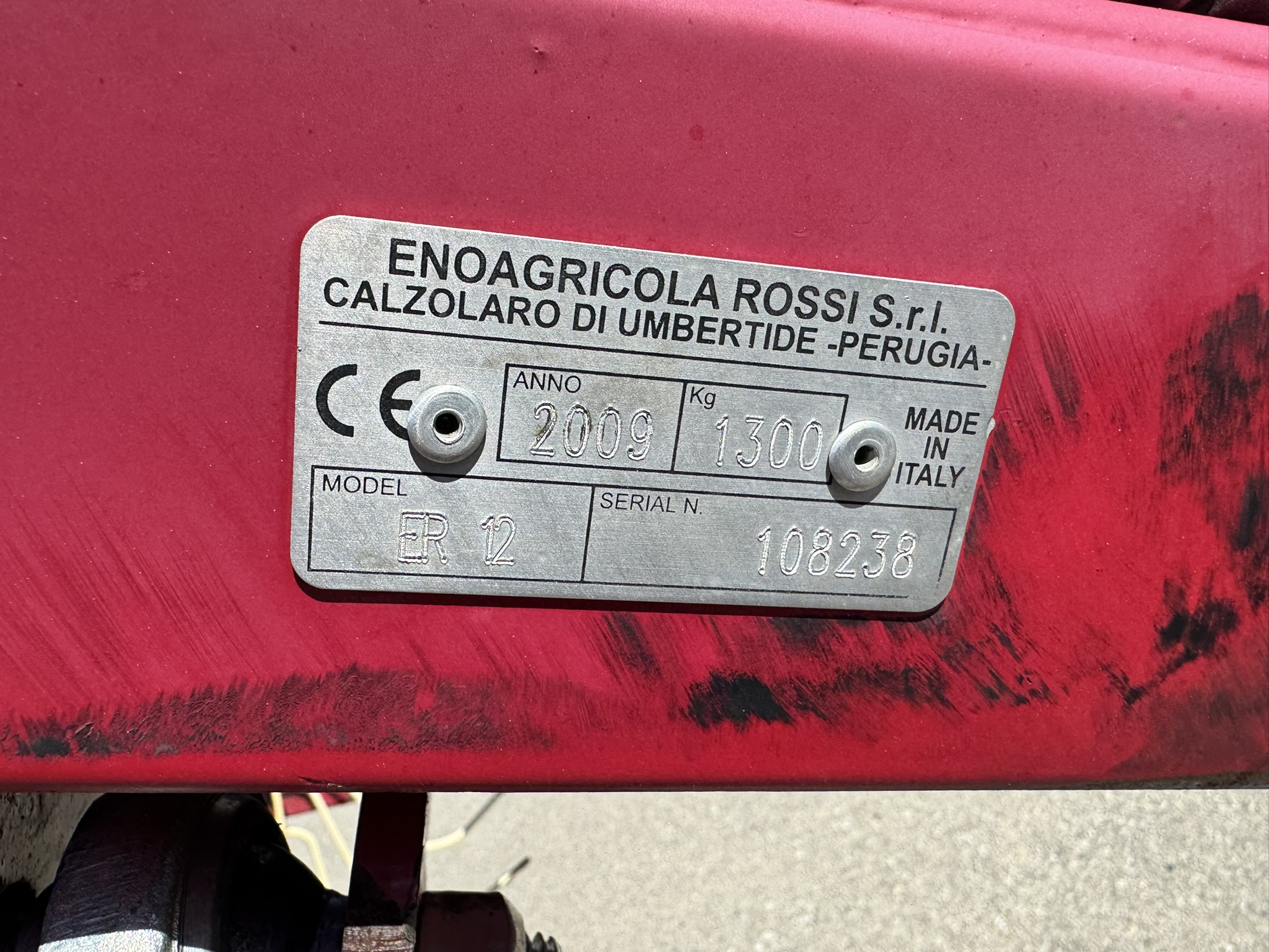 2009 Enorossi ER12 Rake