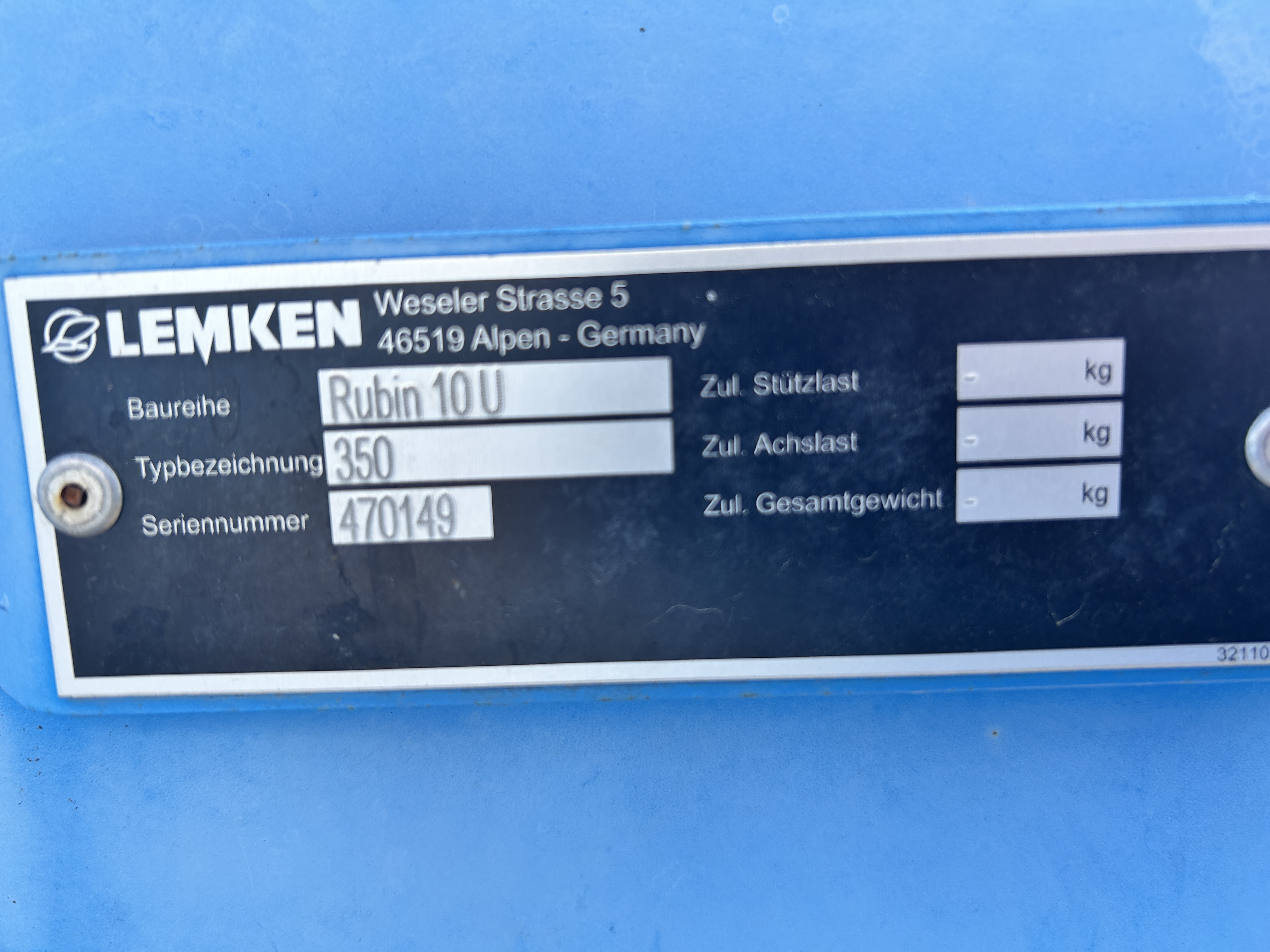 2020 LEMKEN Rubin 10/350 Disk