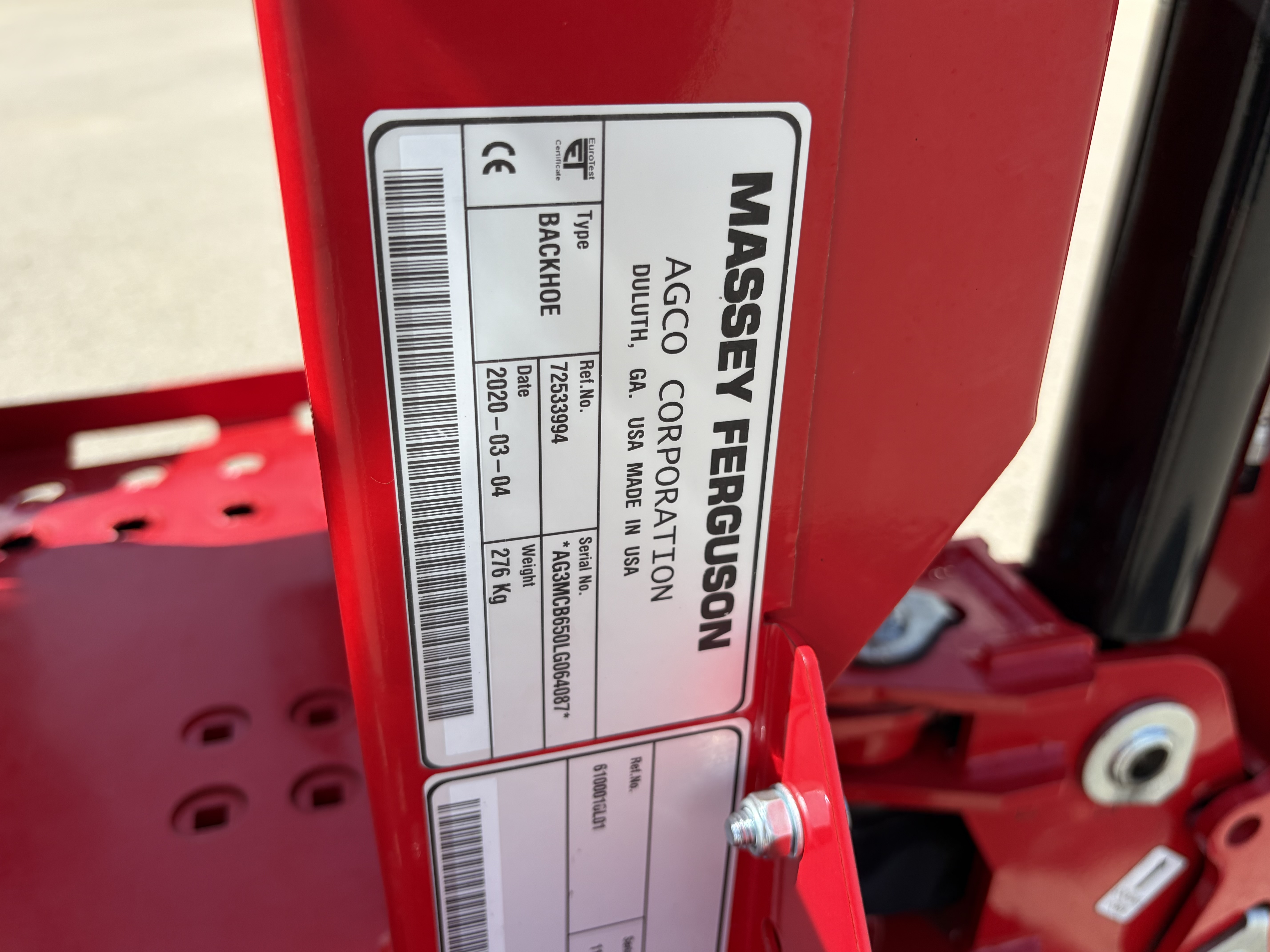 2020 Massey Ferguson GC1723EB Tractor