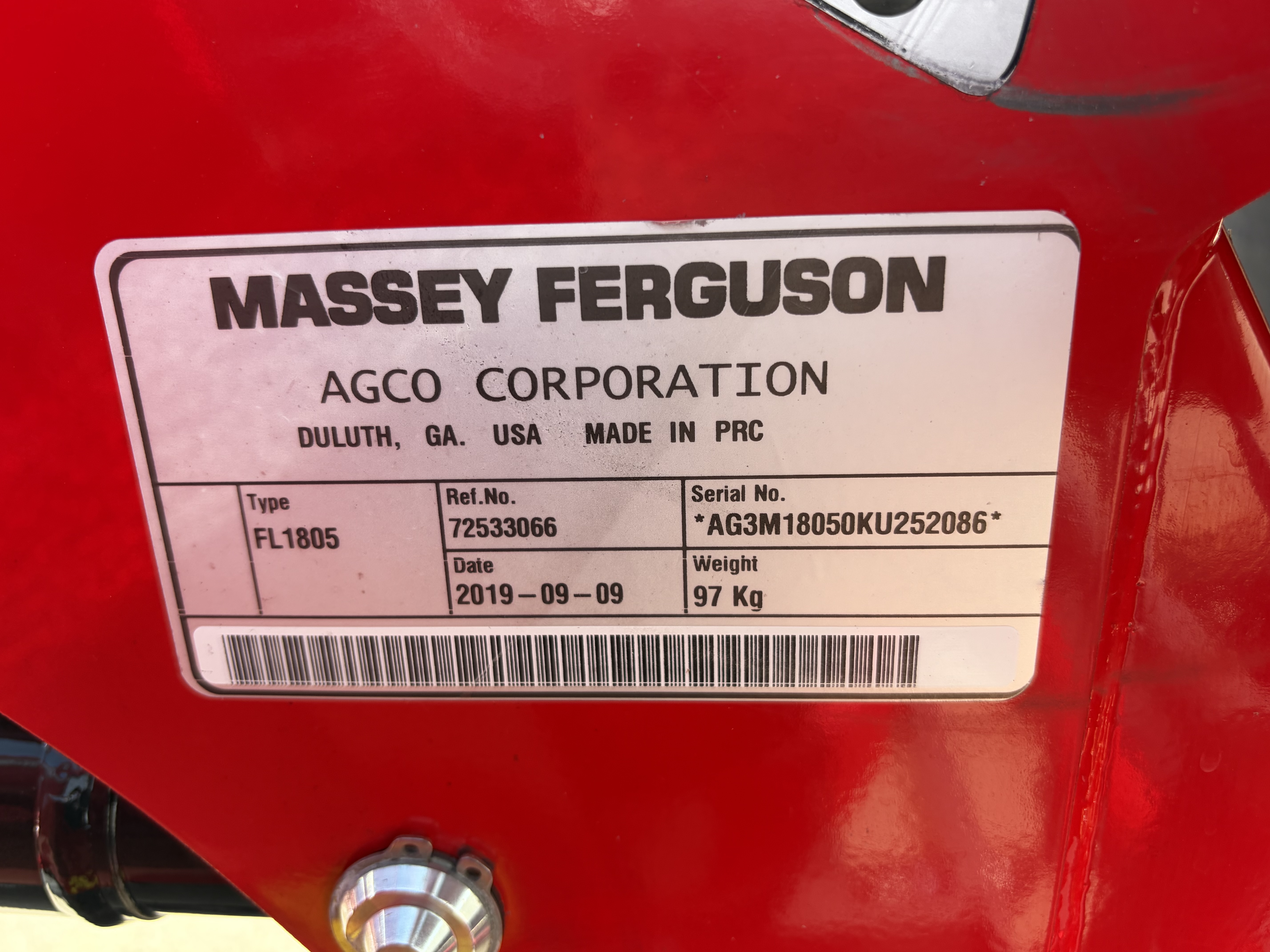 2020 Massey Ferguson GC1723EB Tractor