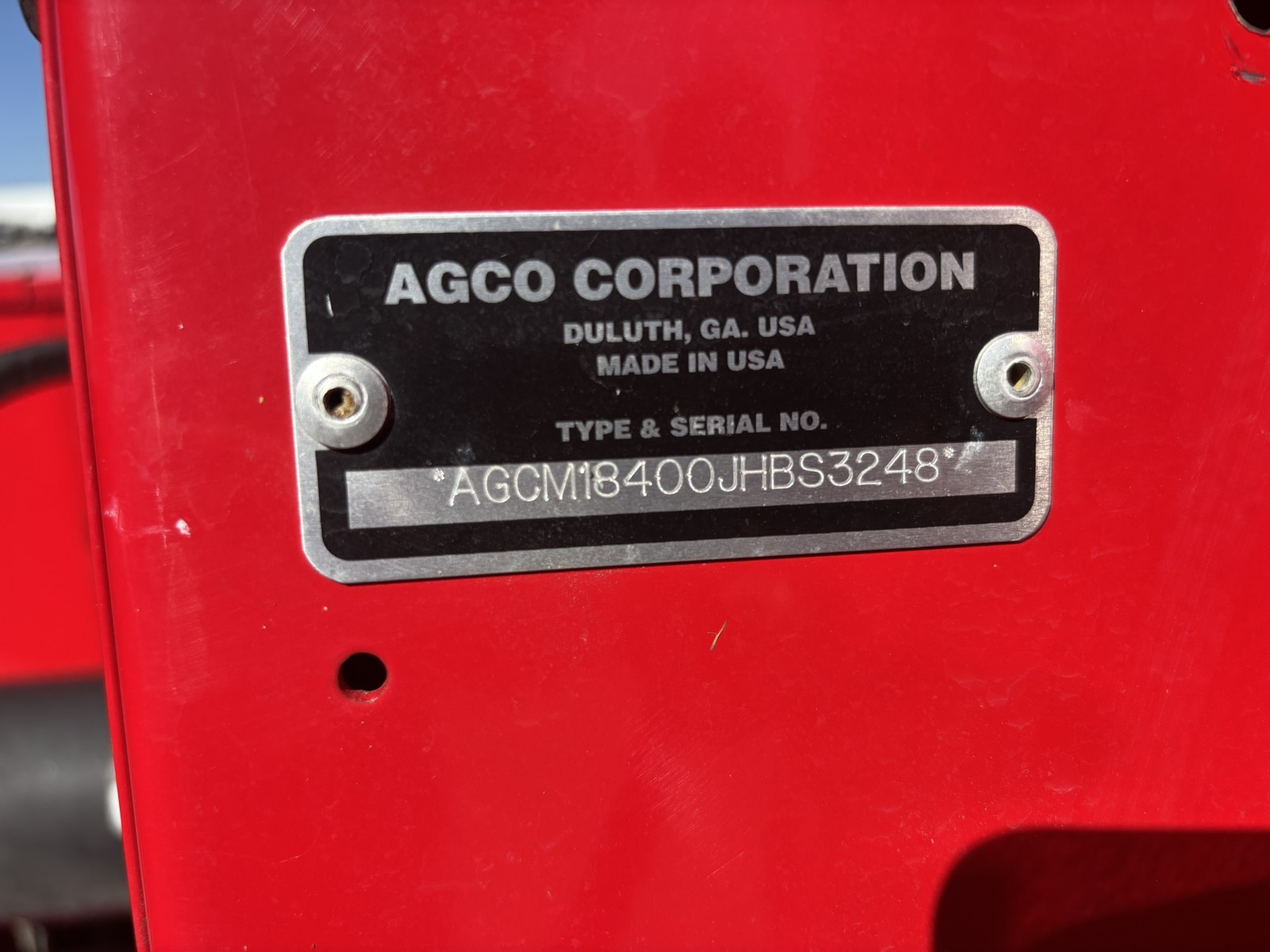 2018 Massey Ferguson 1840 Baler/Square