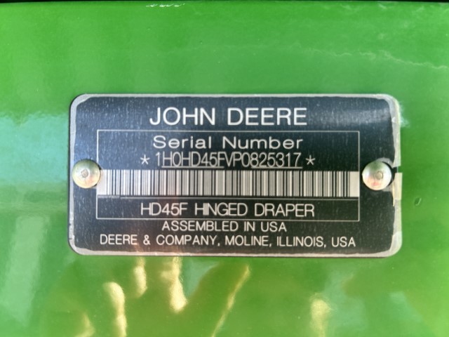 2023 John Deere HD45F Header Combine