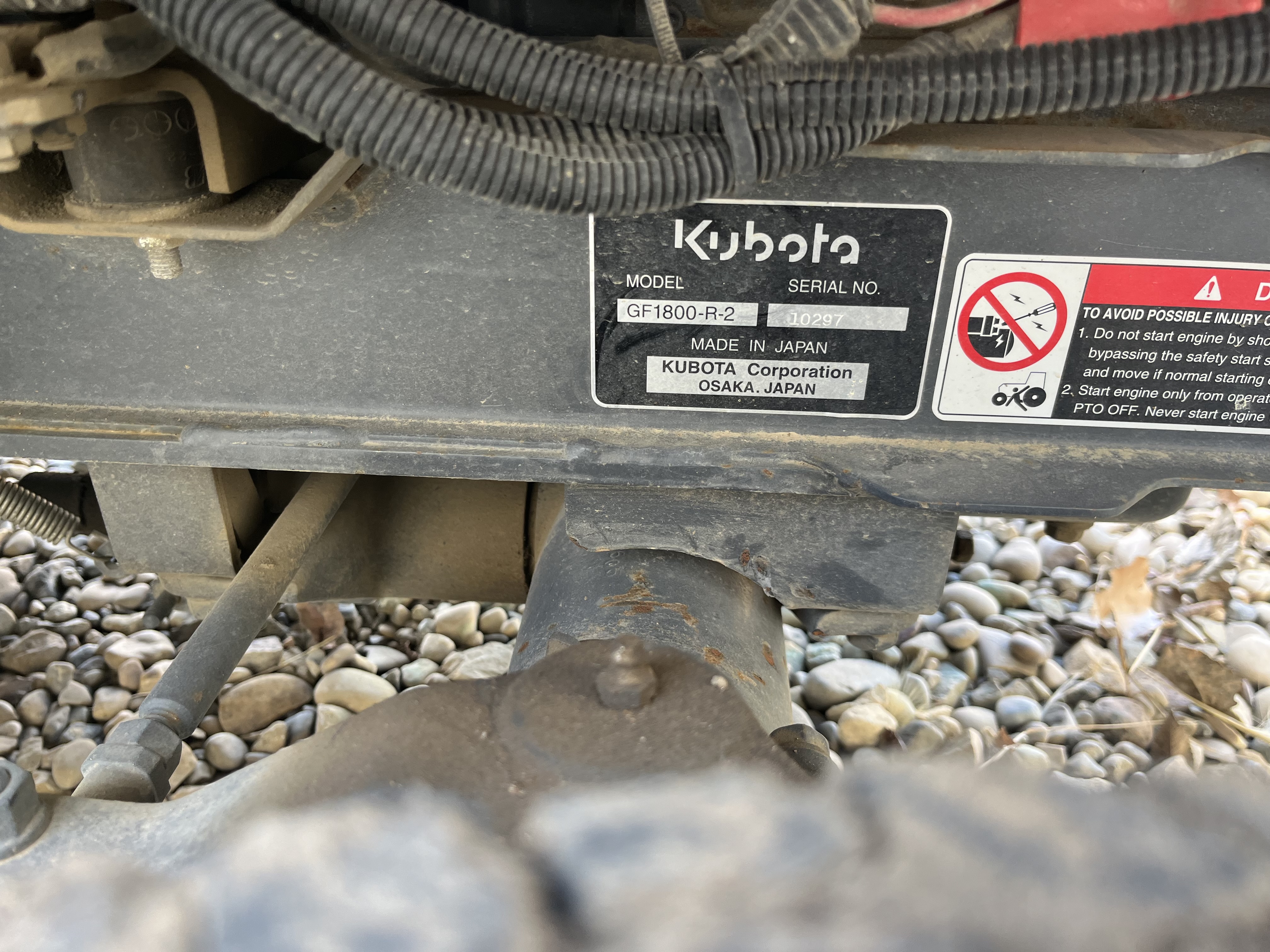 Kubota GF1800-R Mower/Front Deck