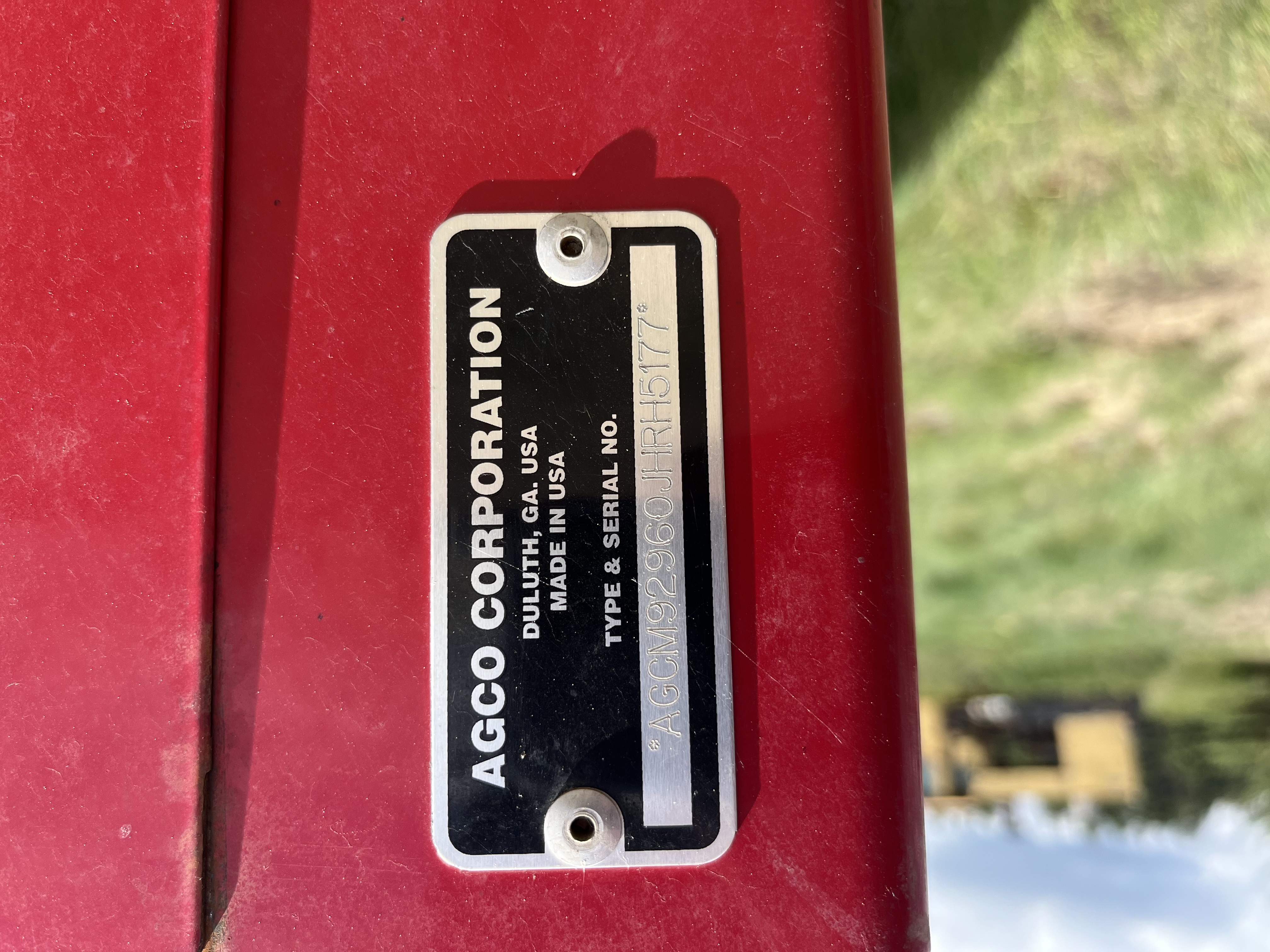 2018 Massey Ferguson 9296 Windrower Disc Header