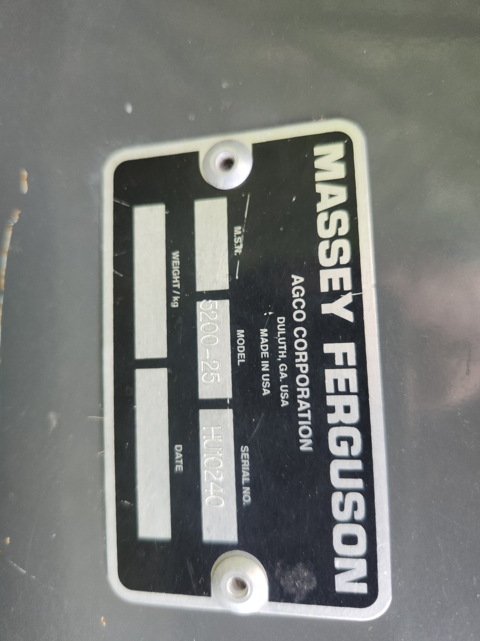 2009 Massey Ferguson 5200-25 Header Combine