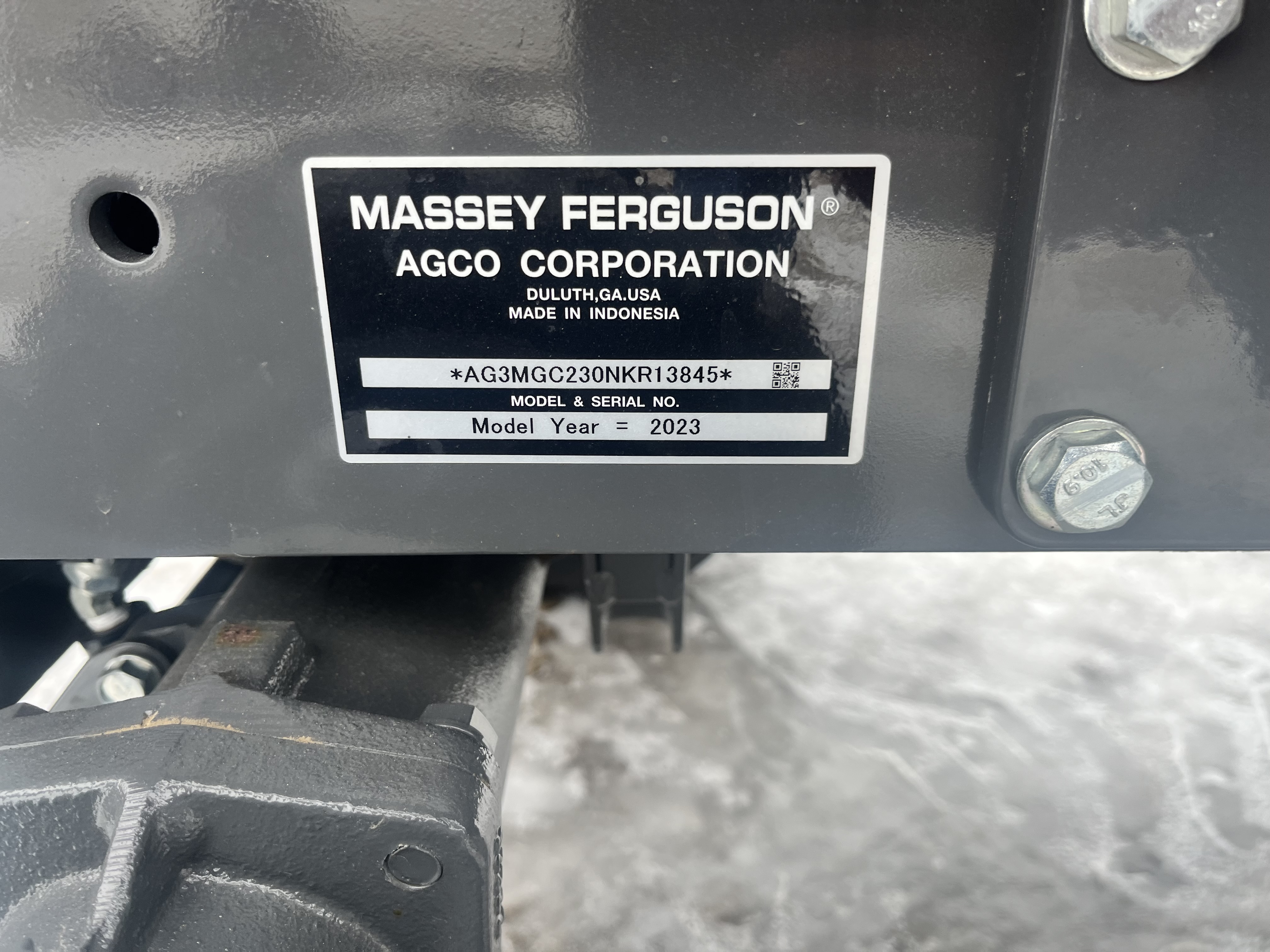 2023 Massey Ferguson GC1723EB Tractor